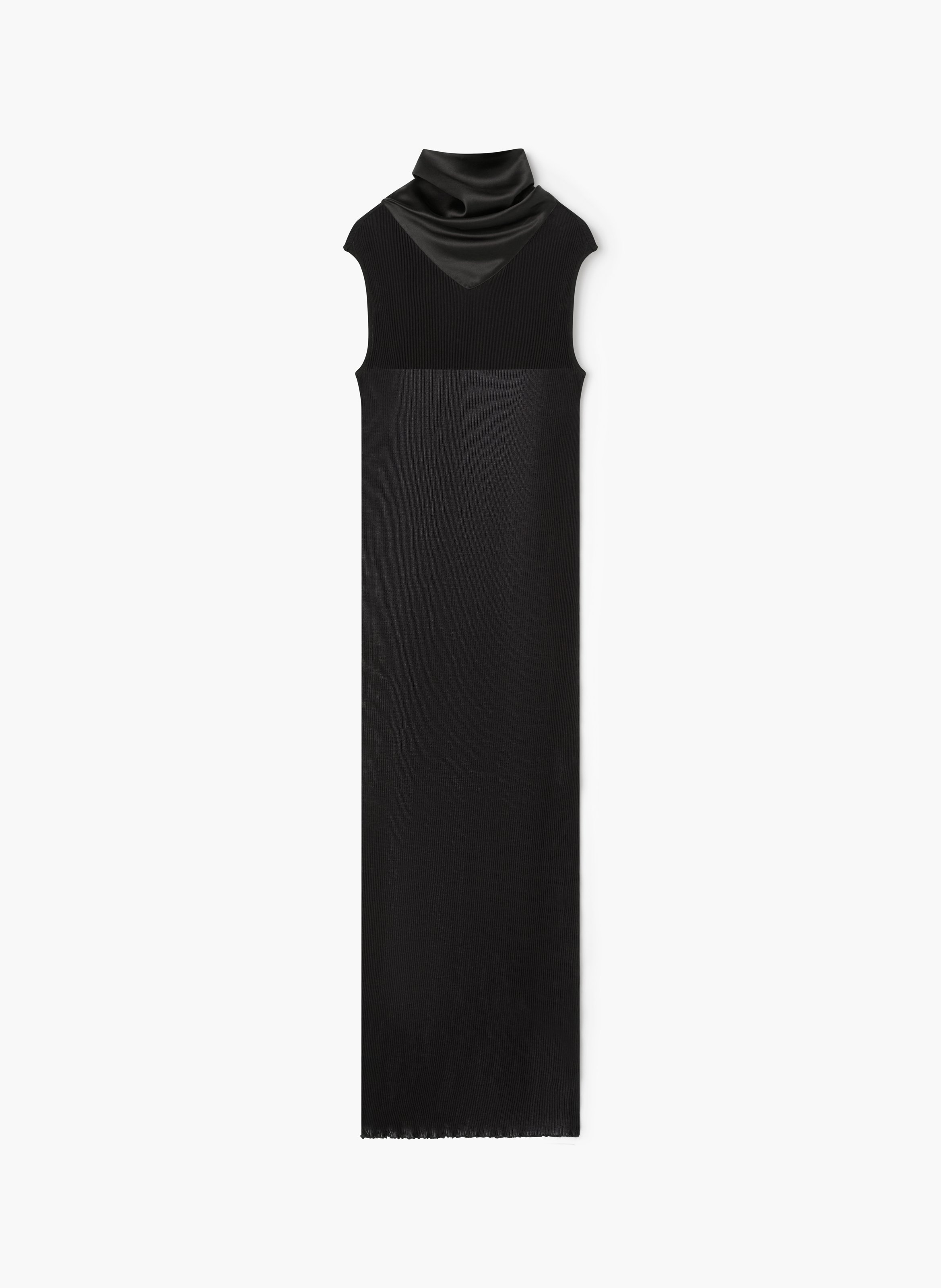 Robe en jersey plissé LANVIN Noir