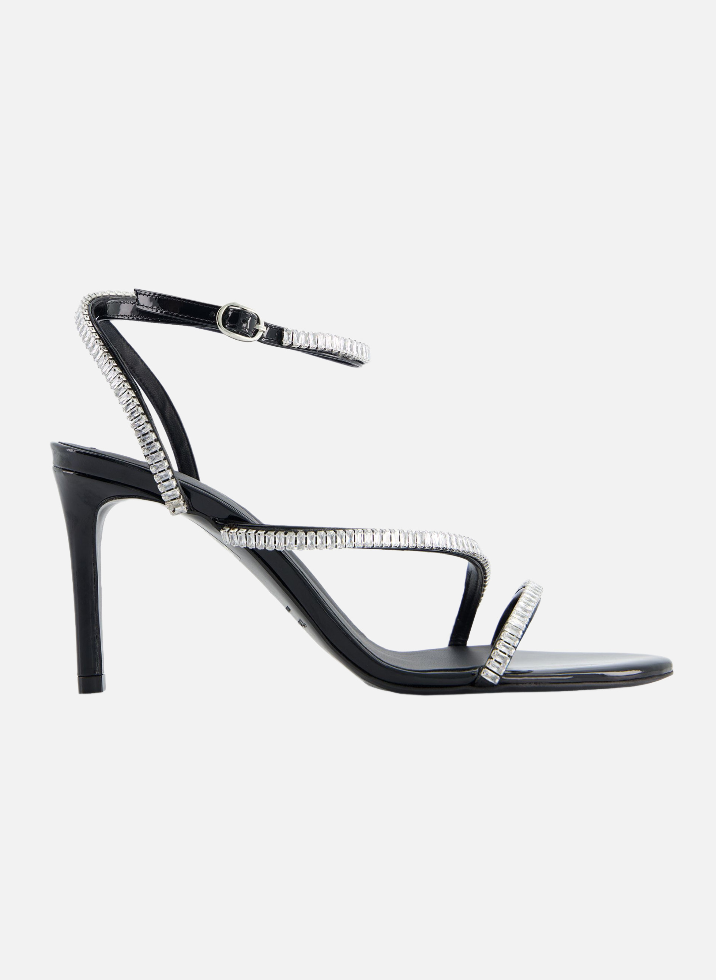 Sandales à talons avec strass THE KOOPLES Noir