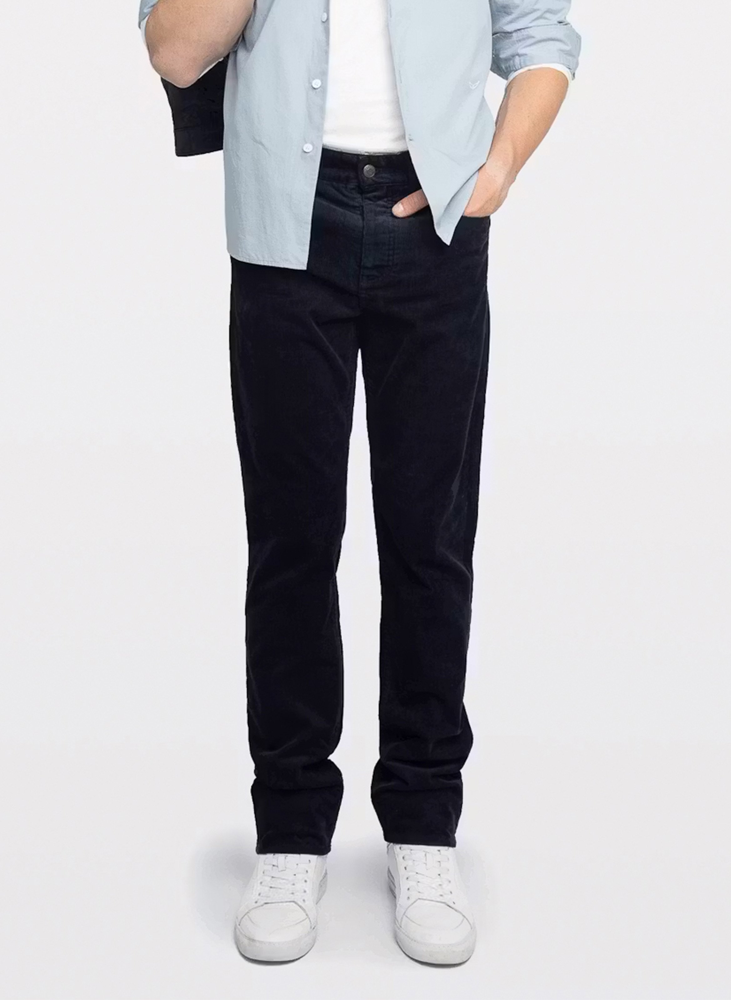 Pantalon ajustée en coton mélangé steeve ZADIG&VOLTAIRE Bleu