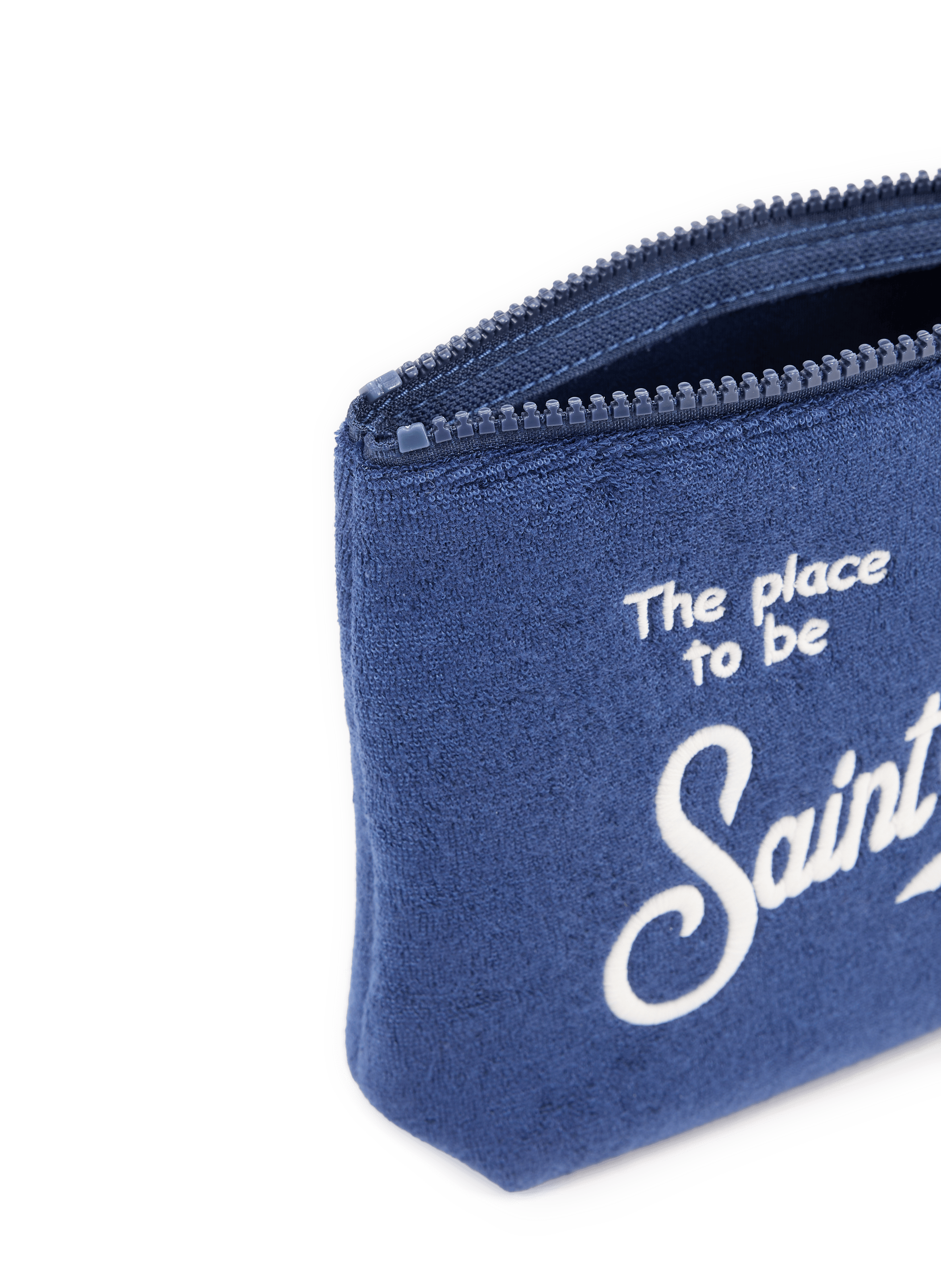 Embroidered Aline toiletry bag MC2 SAINT BARTH Blue
