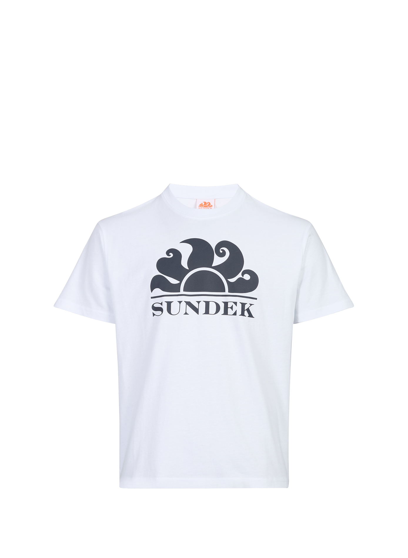 Camiseta cuello redondo de algodón SUNDEK Blanco