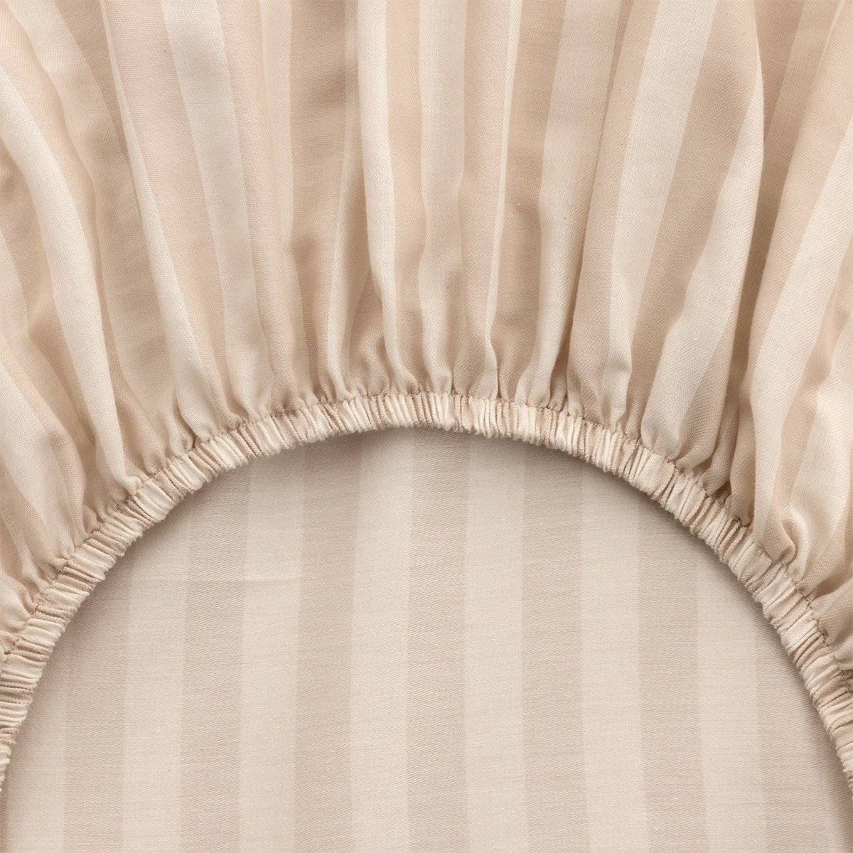 Drap housse en satin de coton, fifty-fifty | Orange DESFORGES Maison