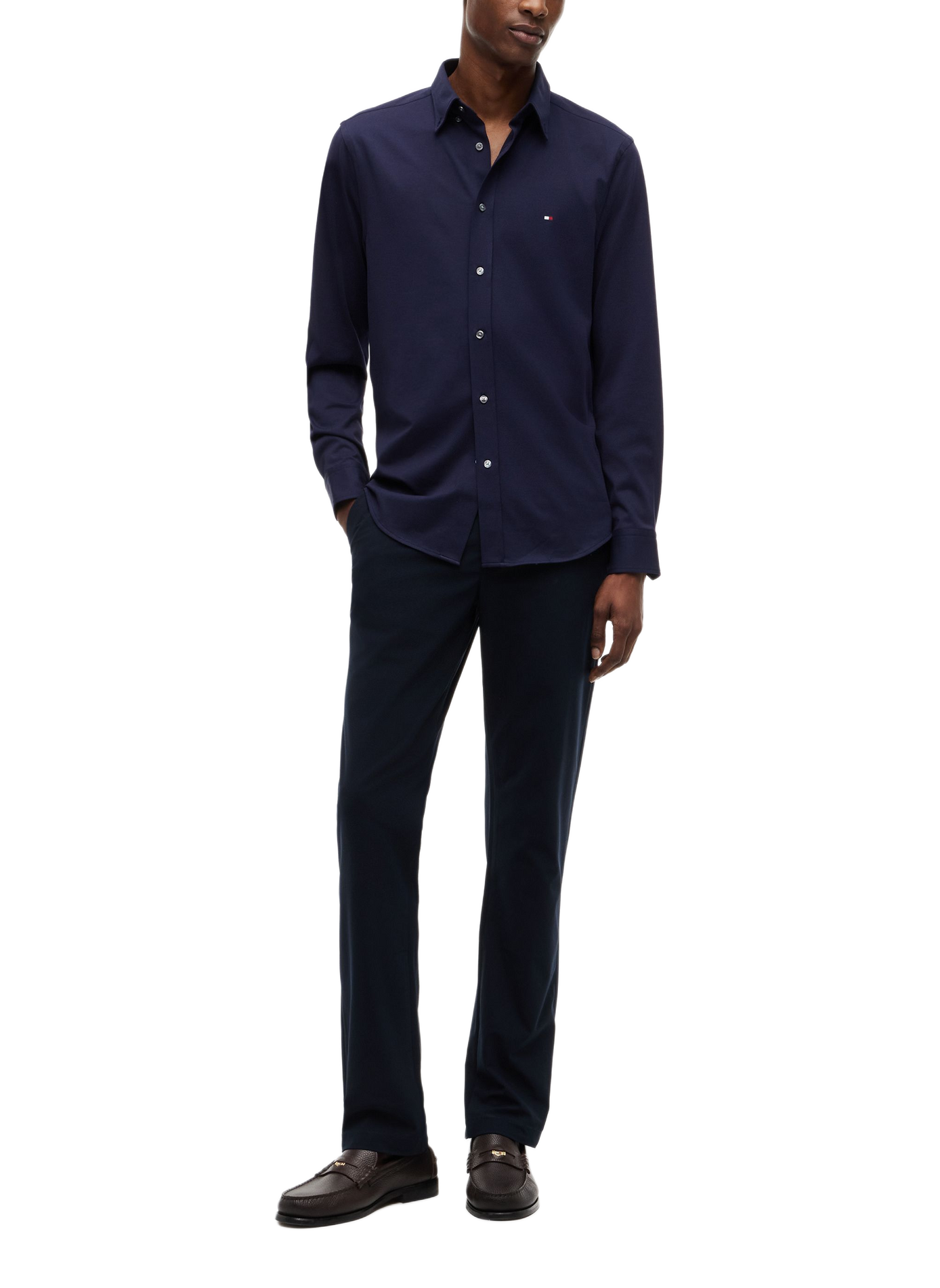 Baumwollhemd TOMMY HILFIGER Blau