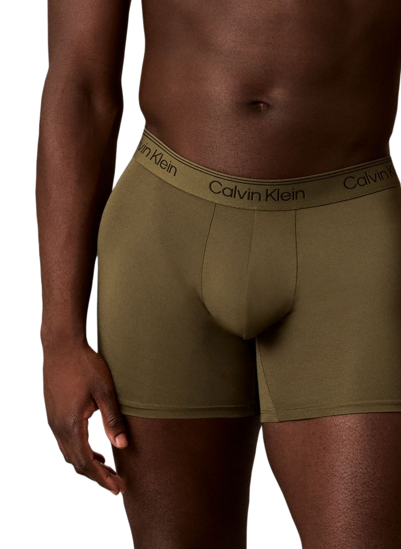Pack mit 3 langen Boxershorts aus Stretch-Mikrofaser CALVIN KLEIN Mehrfarbig