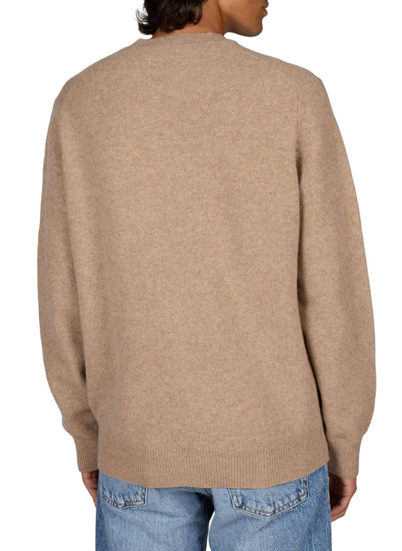 Rundhalsausschnitt-Pullover aus Merinowolle ANNARR Beige