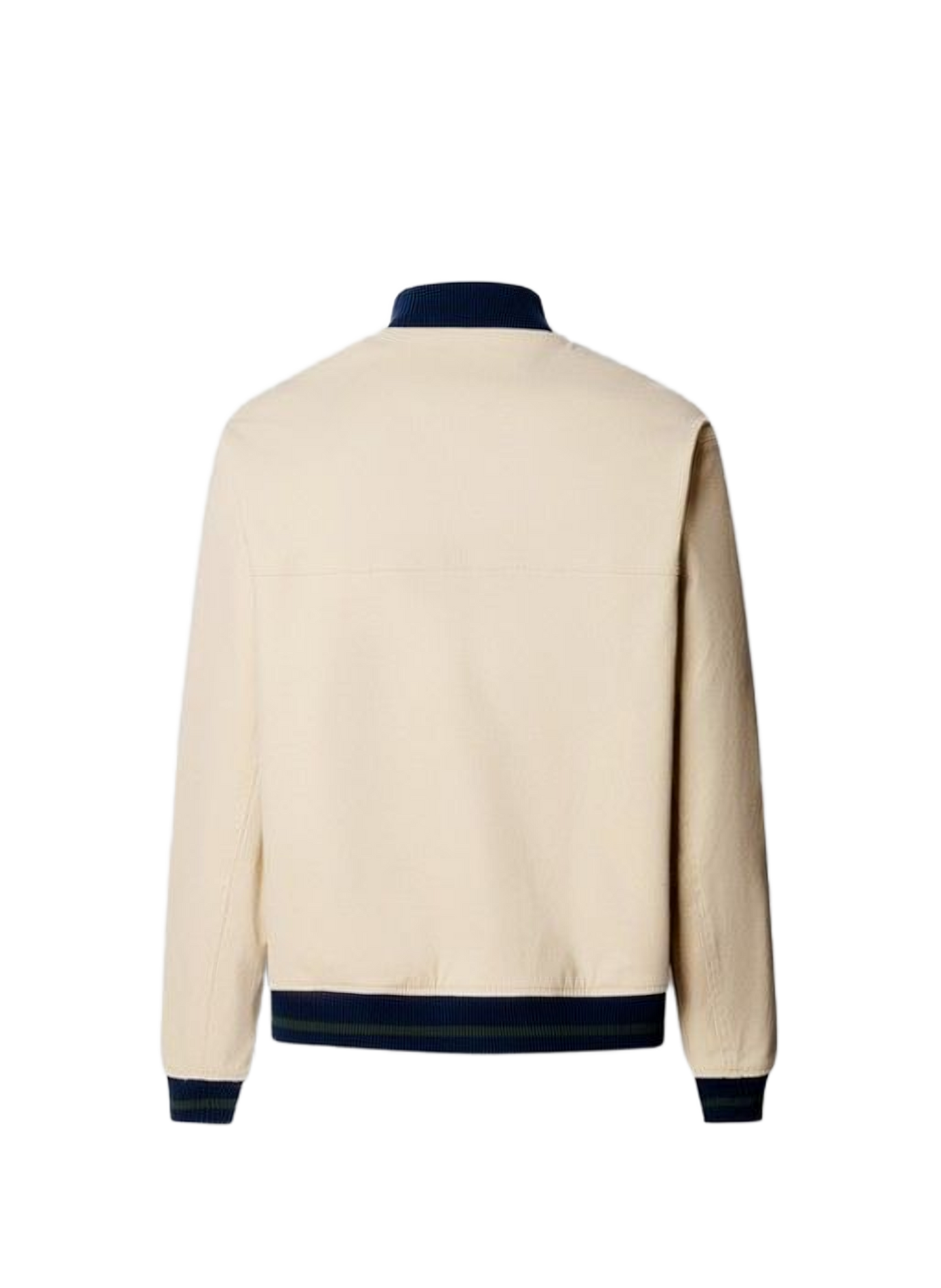 High-neck cotton jacket FACONNABLE Beige