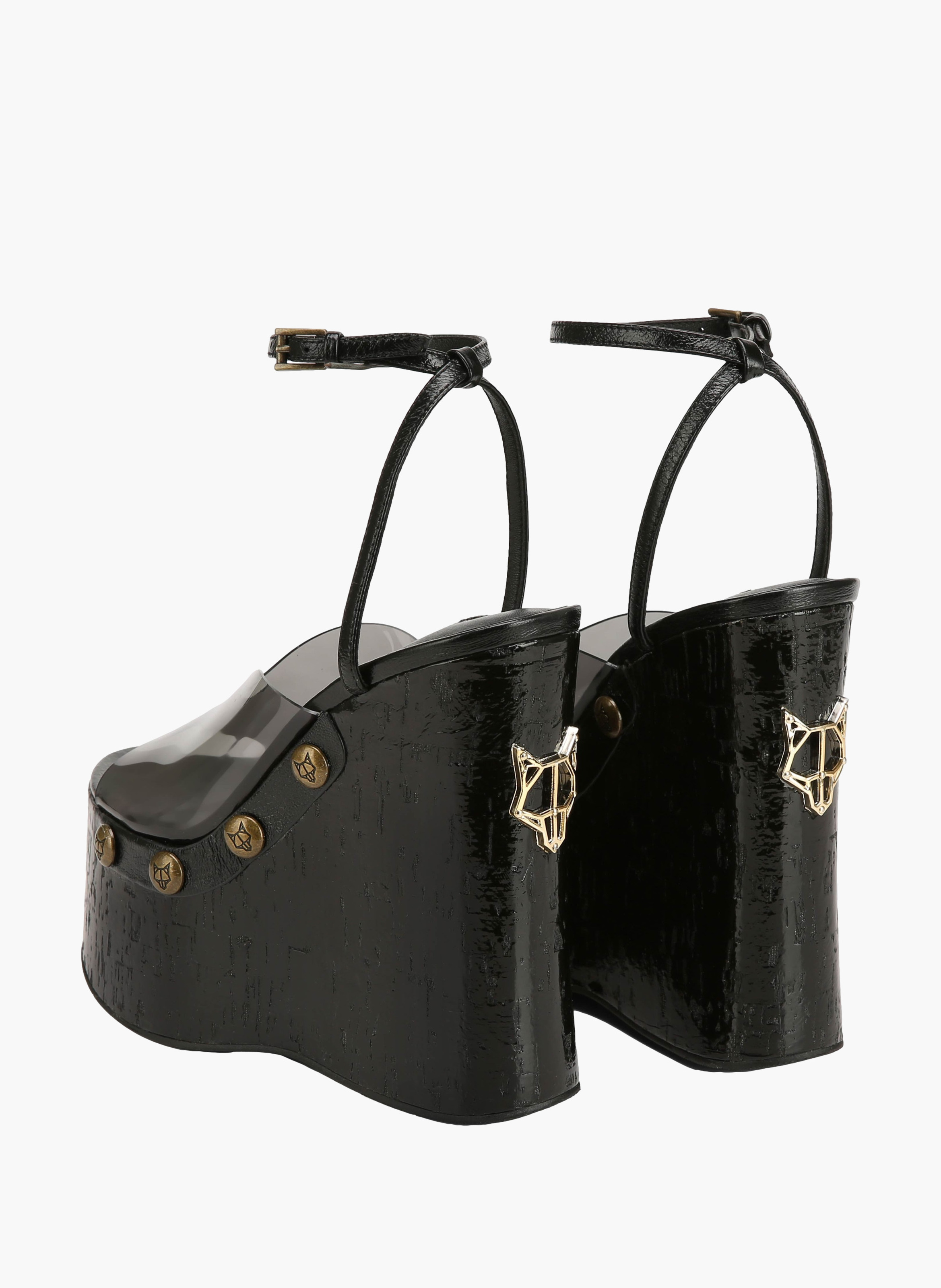 Chaussures à talons tiger lilly en tpu NAKED WOLFE Gris