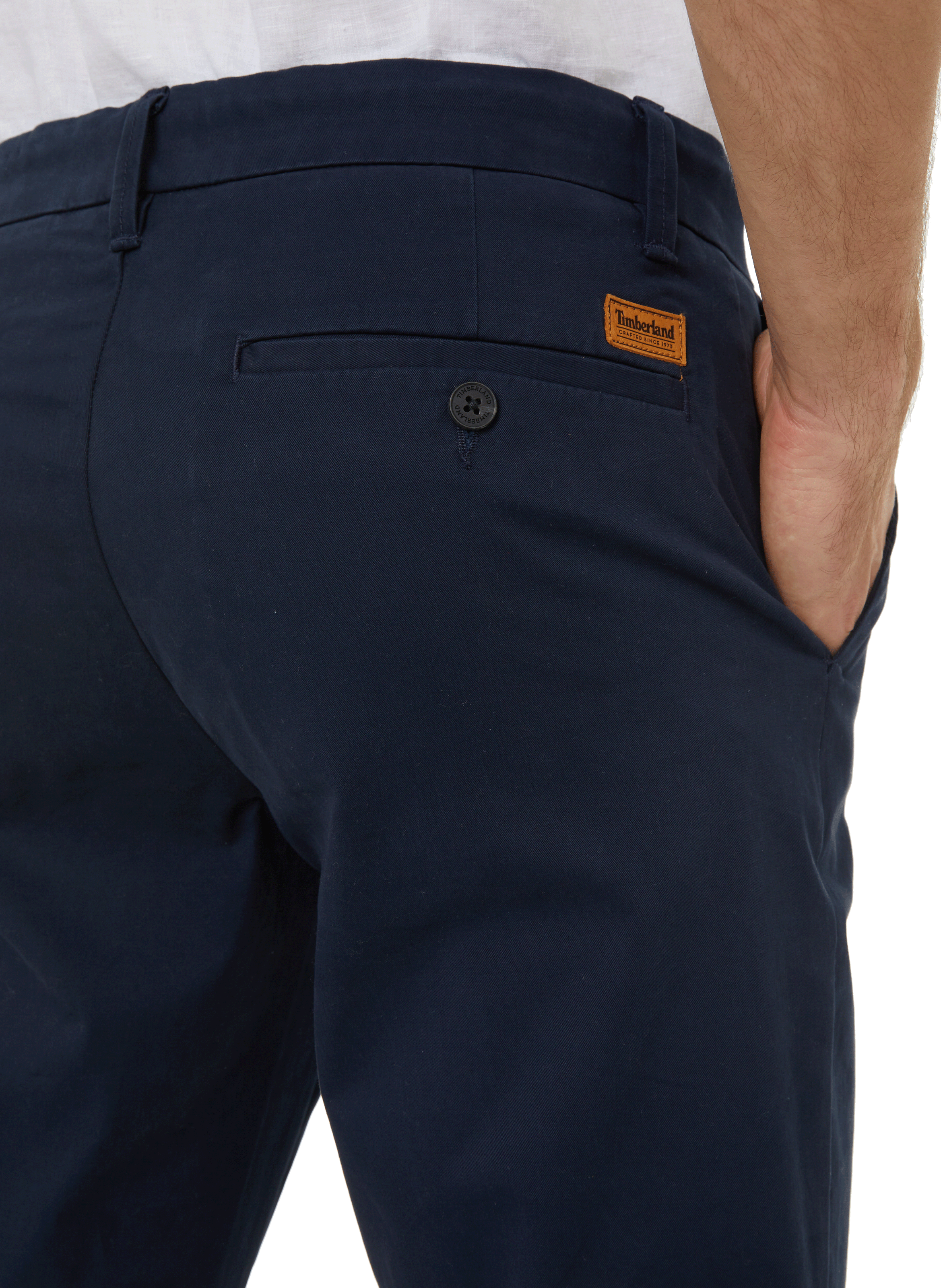 Slim-fit stretch cotton trousers TIMBERLAND Blue