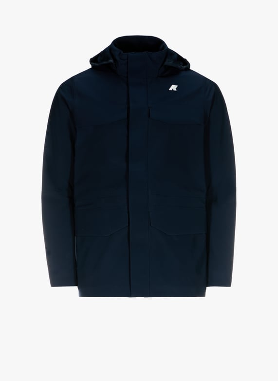 Parka à capuche amovible | Bleu by K-WAY Parka à capuche amovible Bleu