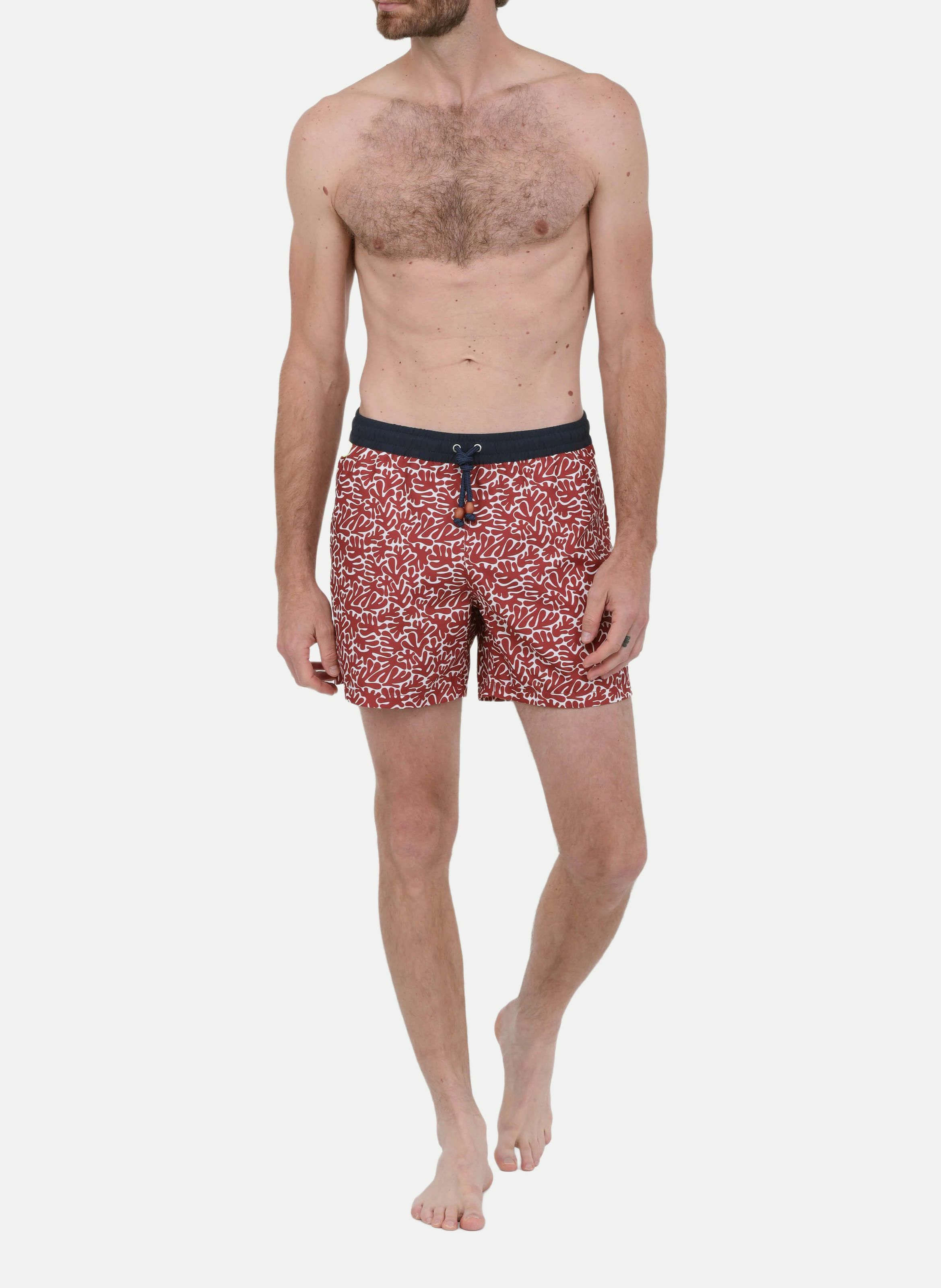 Short de bain   terracotta maupiti GILI'S Marron