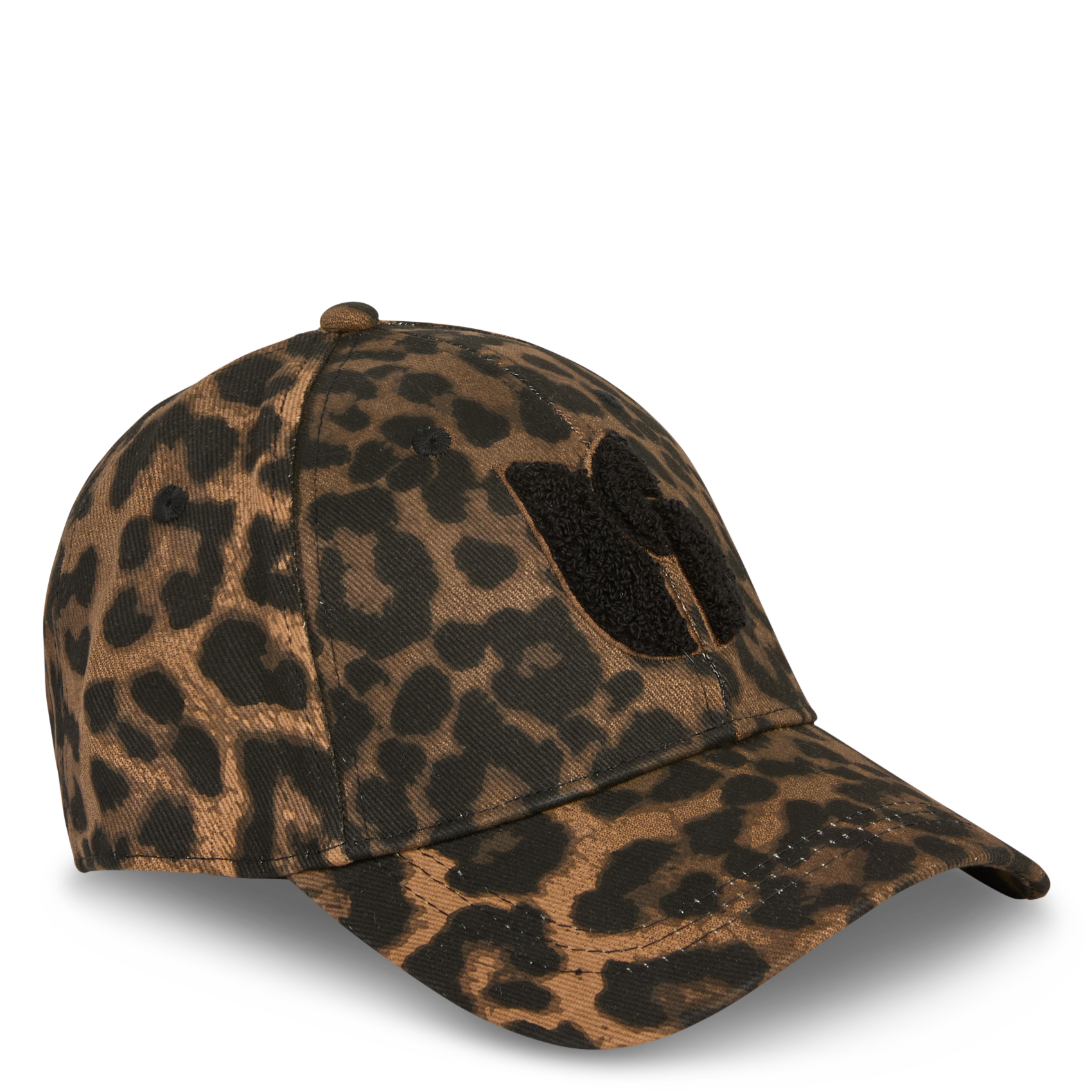 Casquette léopard à visière hino BA&SH Marron