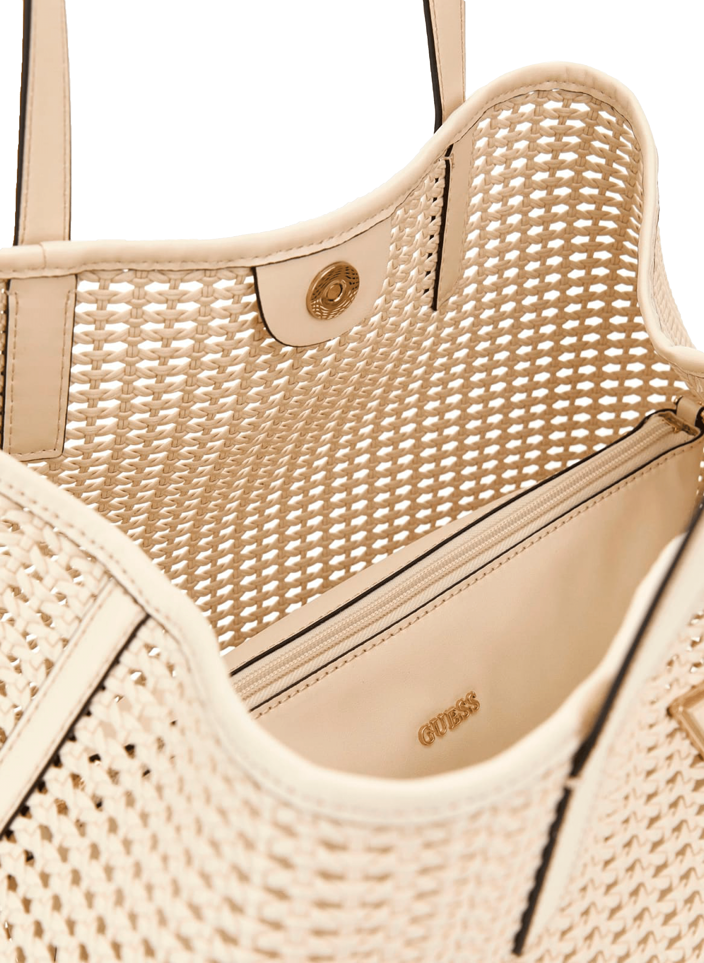 Sac cabas Brigitta large 2 en 1 GUESS Beige