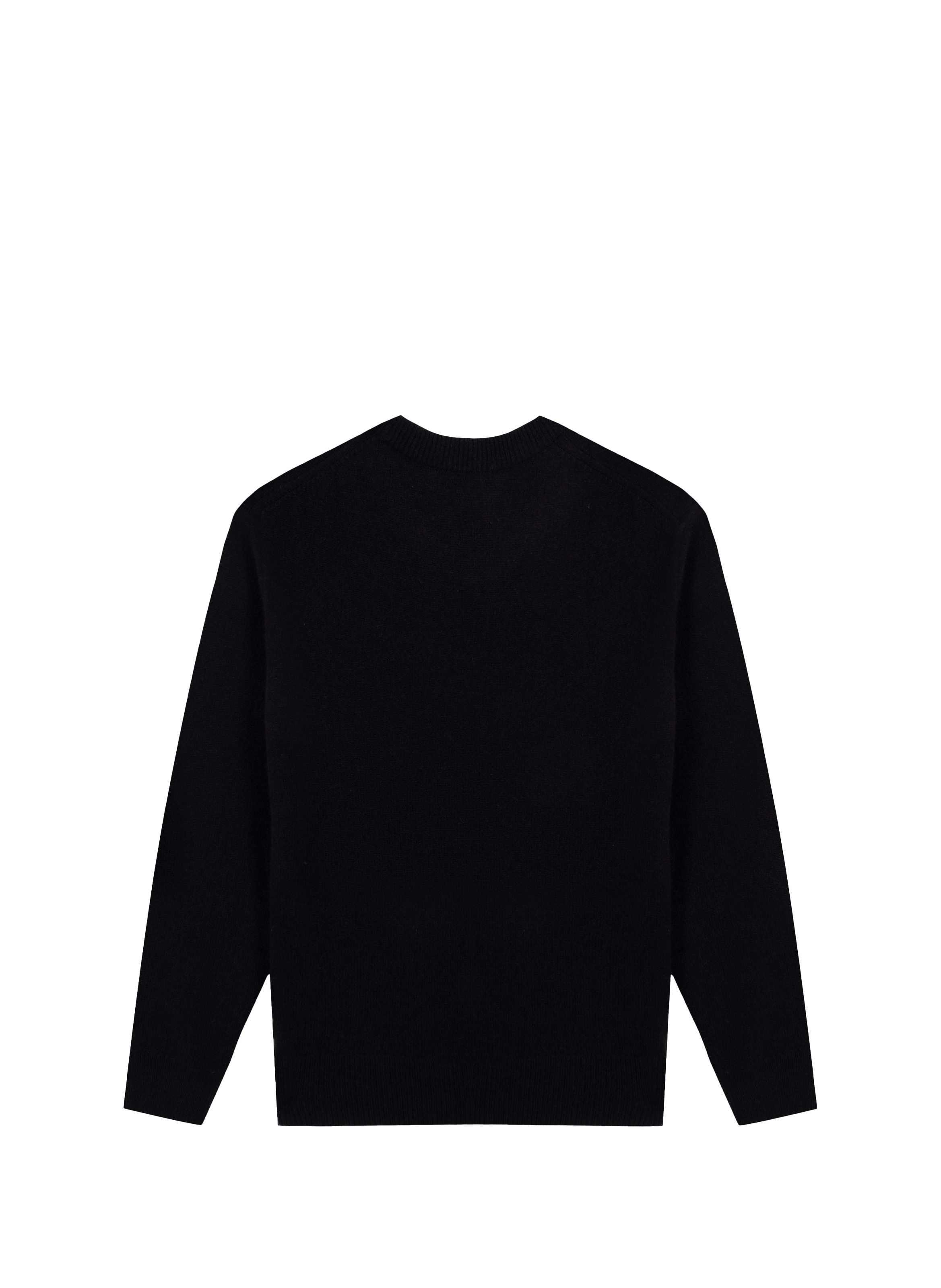 Pull droit Grand Cru en laine vierge MAISON LABICHE Bleu