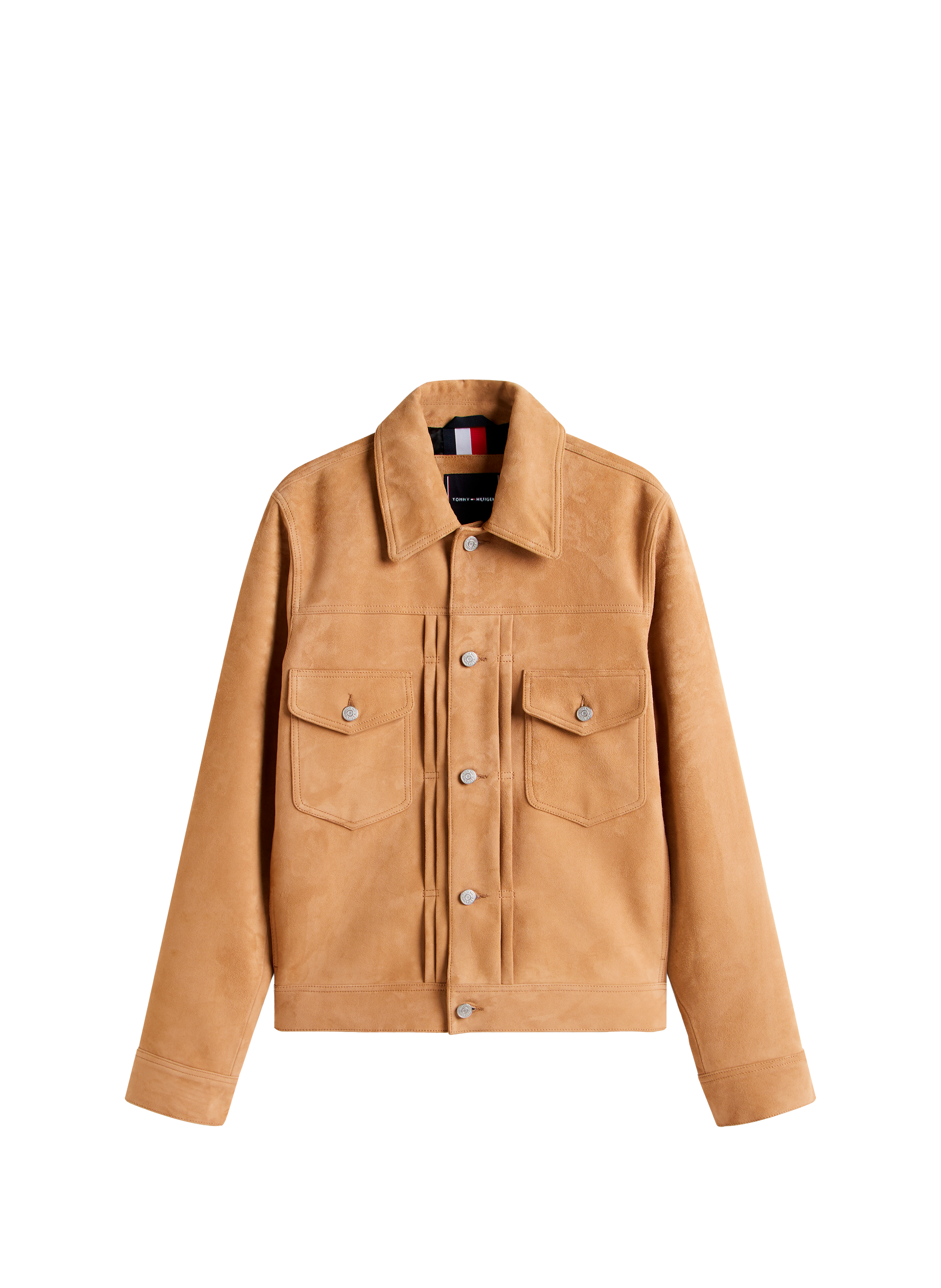 Classic leather jacket TOMMY HILFIGER Brown