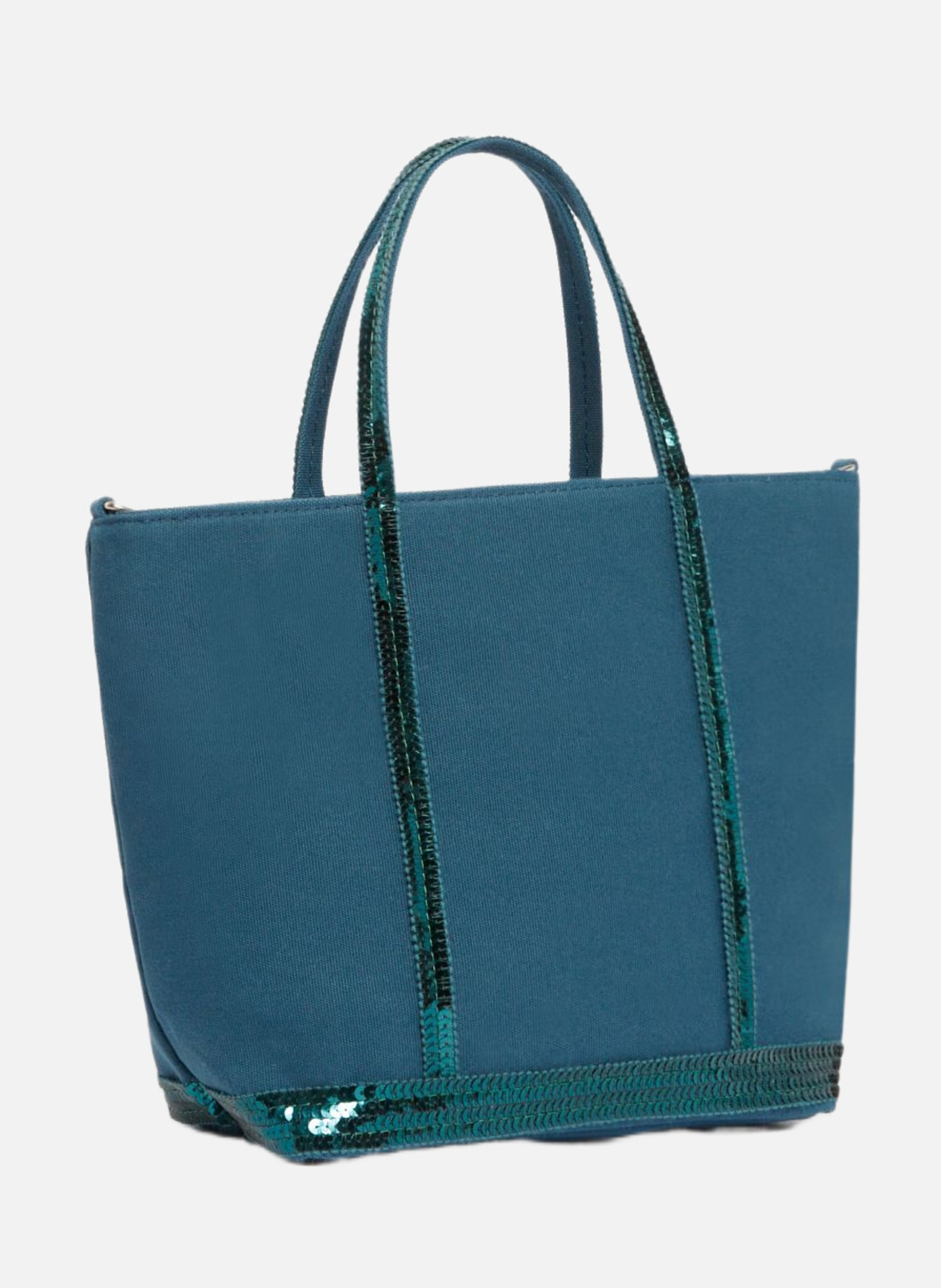 Cabas s zippé en toile VANESSA BRUNO Vert