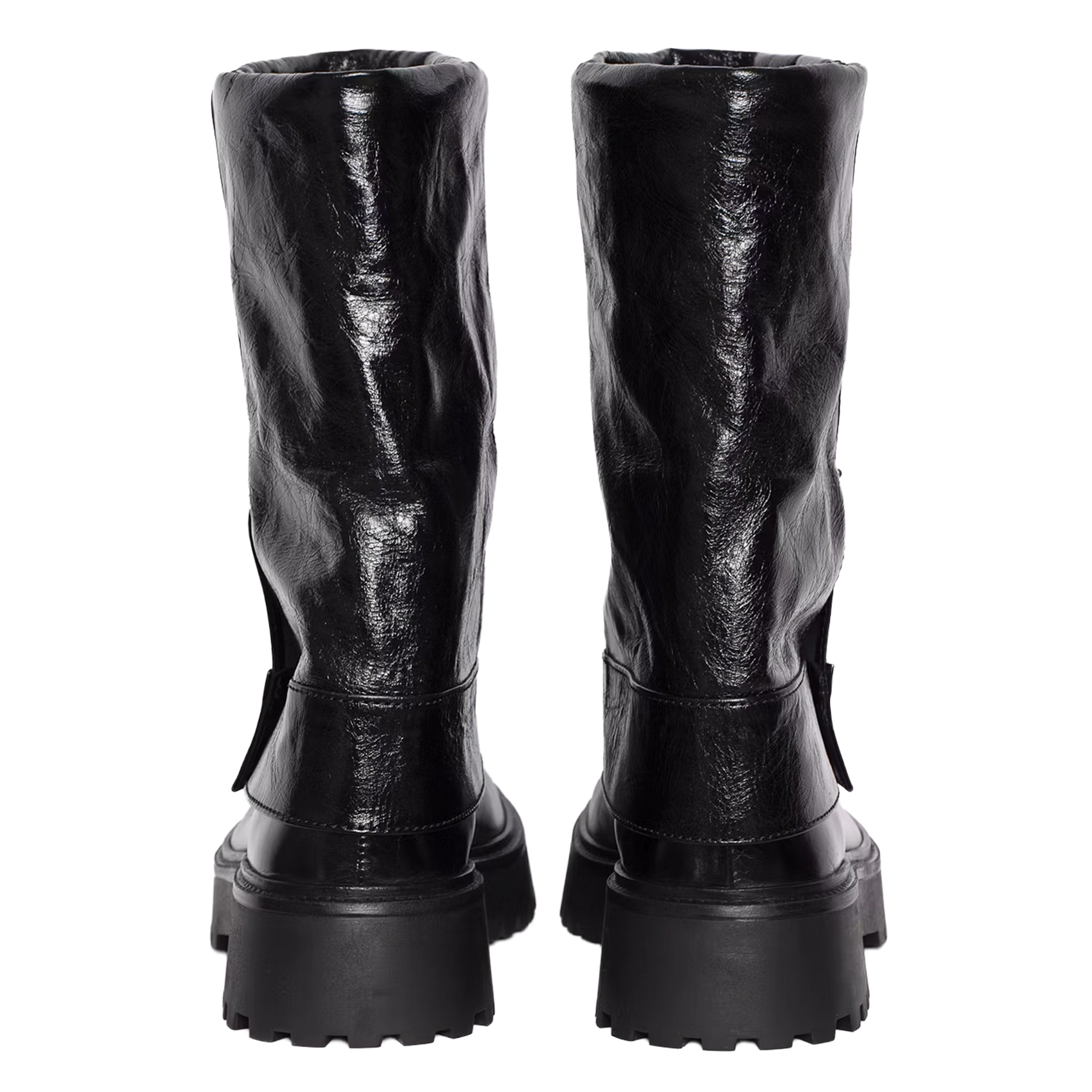 Bottes effet pantalon en cuir effet vintage angie ZADIG&VOLTAIRE Noir