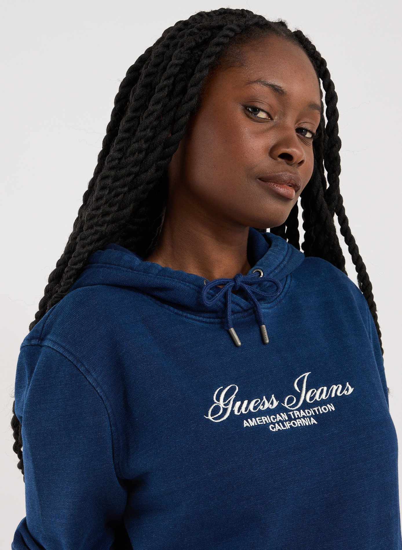 Sweatshirt en coton GUESS Bleu