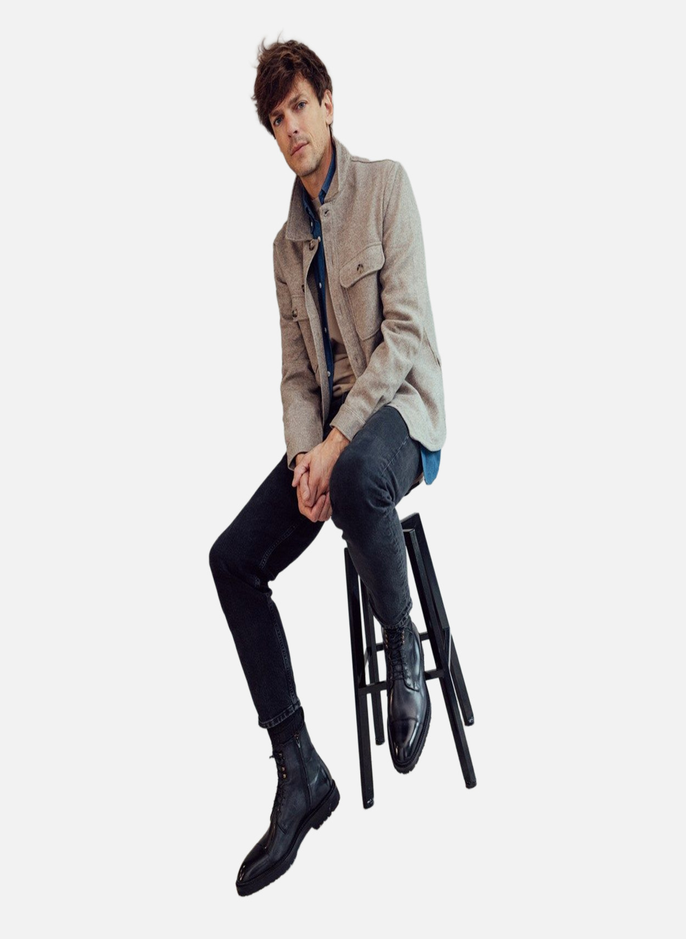 Bottines patiné alessandro FINSBURY Gris