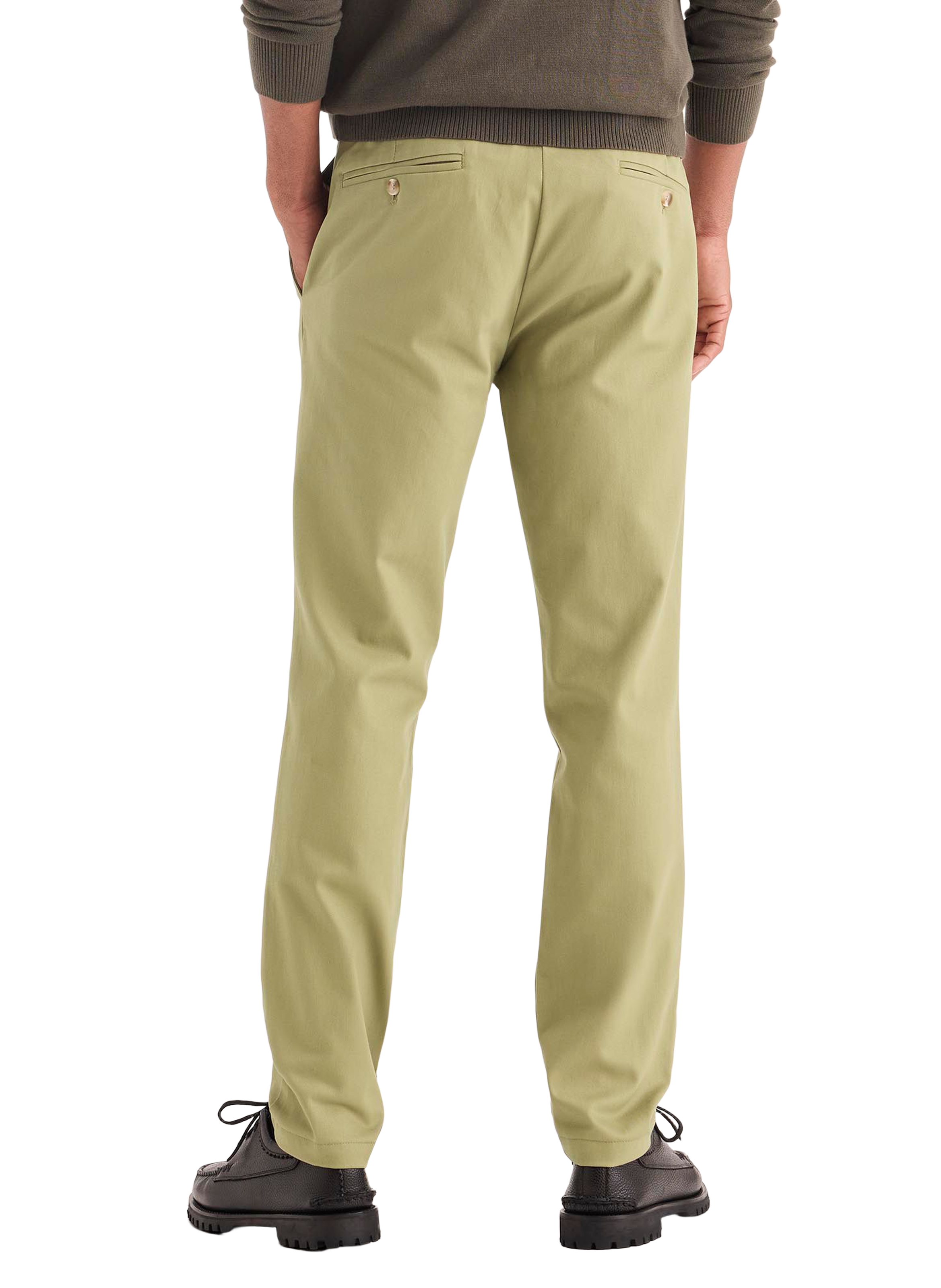 Pantalon uni en coton DOCKERS Beige
