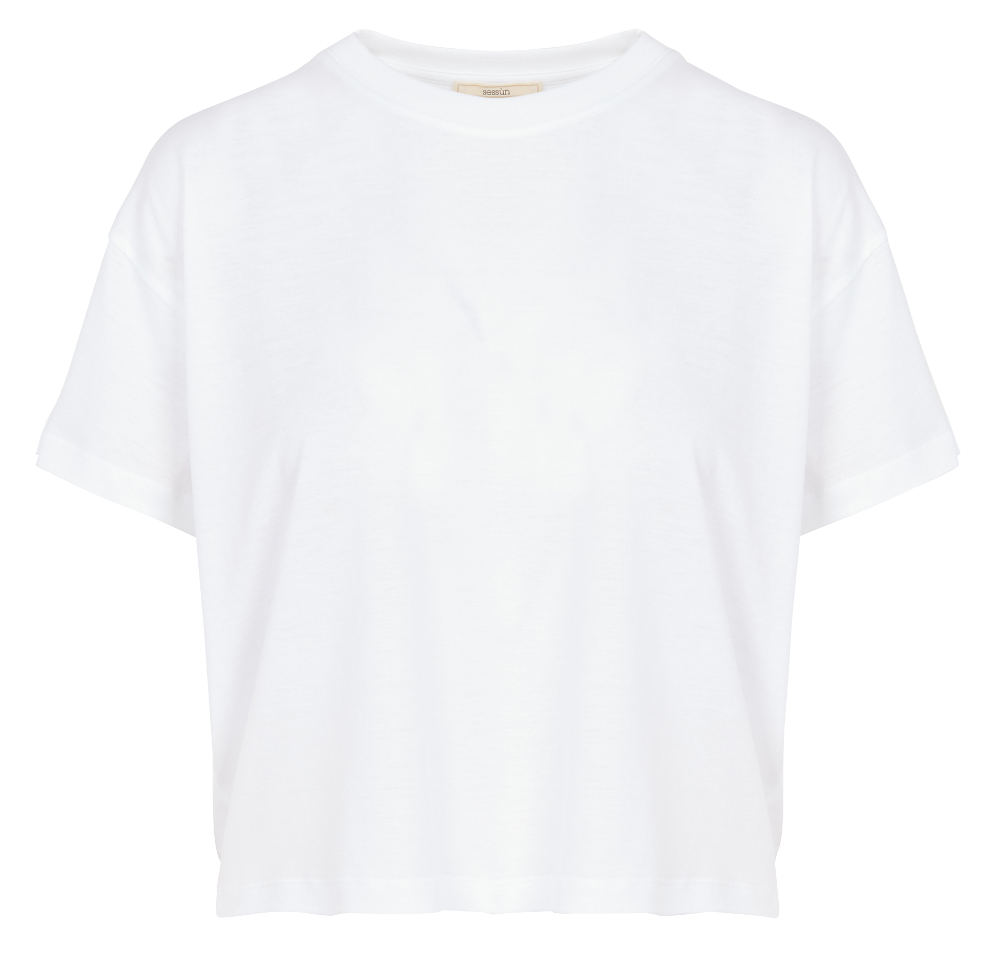 Tee-shirt oversize col rond too SESSUN Blanc