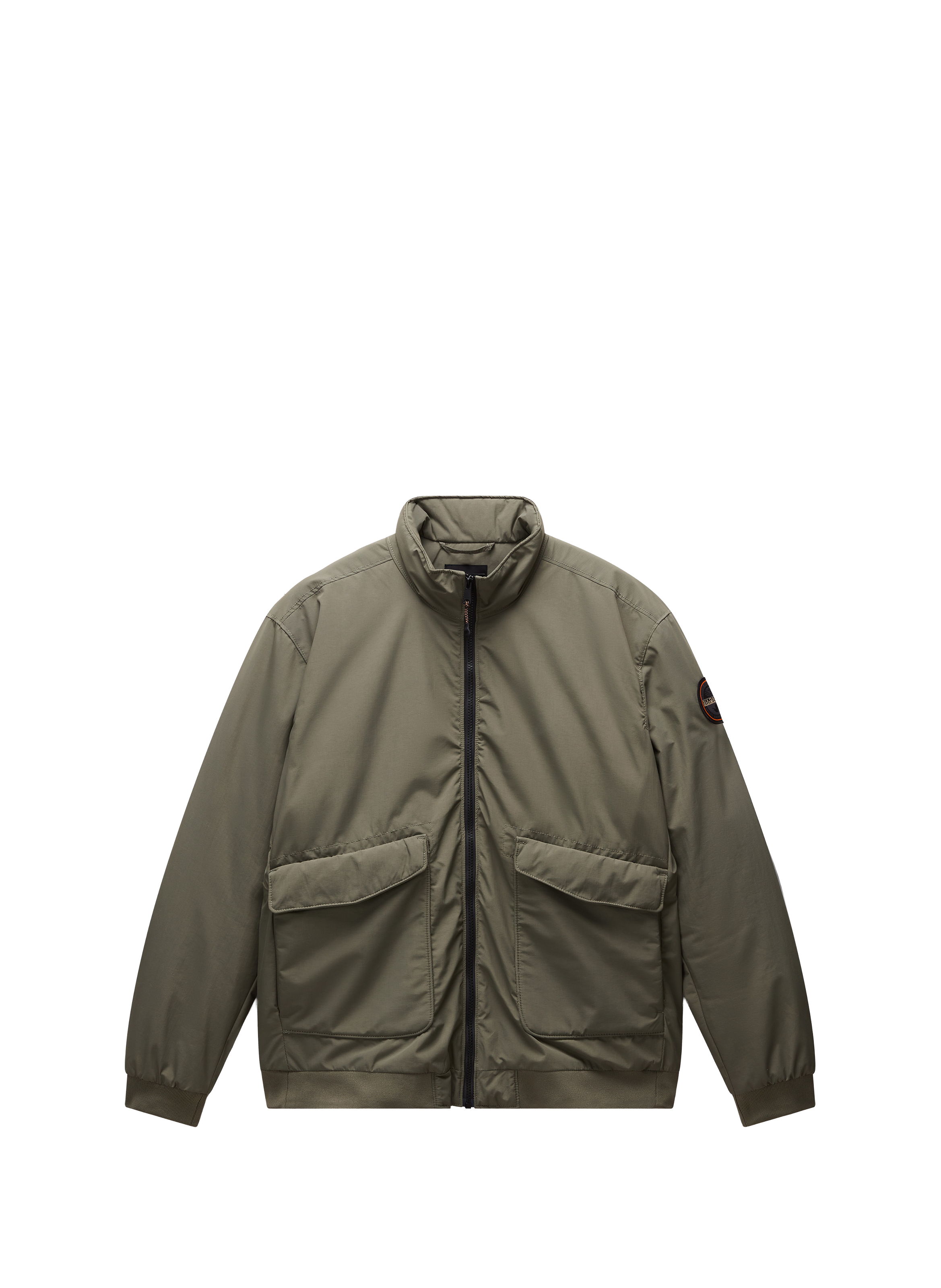Recycled polyester-blend windbreaker jacket NAPAPIJRI Green