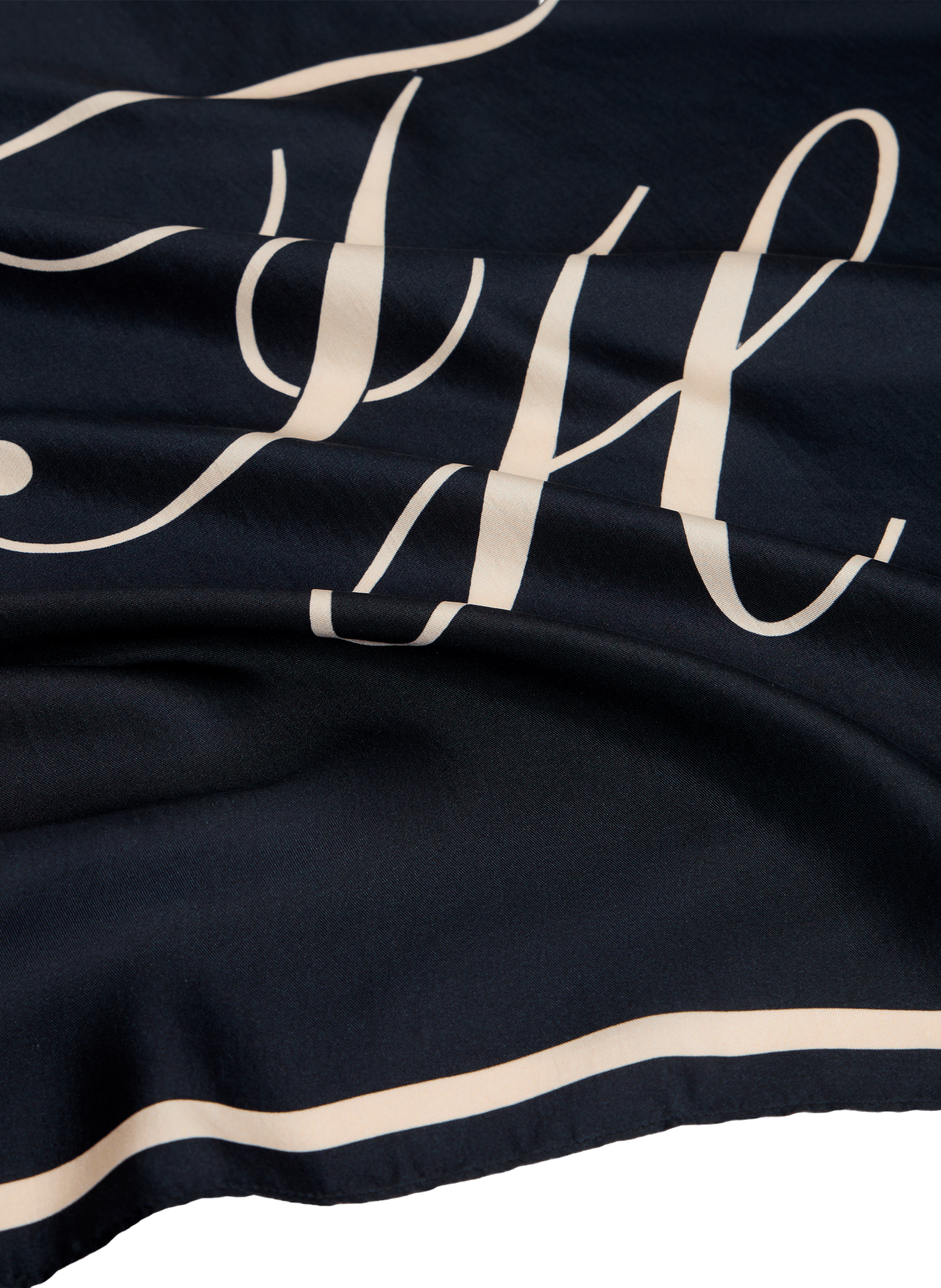 Foulard en soie avec motif monogrammé TOMMY HILFIGER Bleu