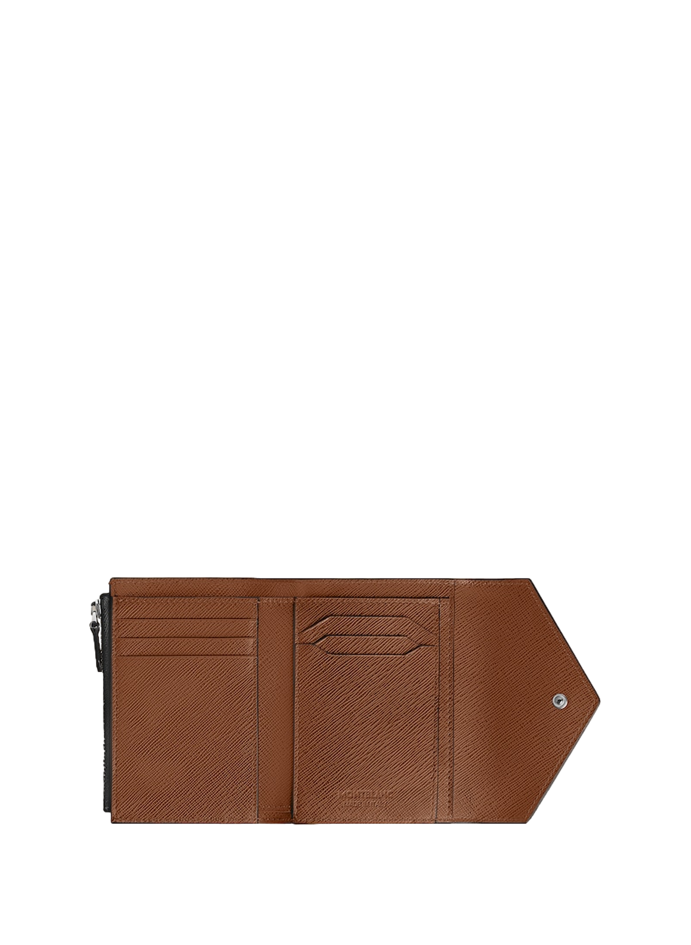 Textured leather wallet MONTBLANC Brown
