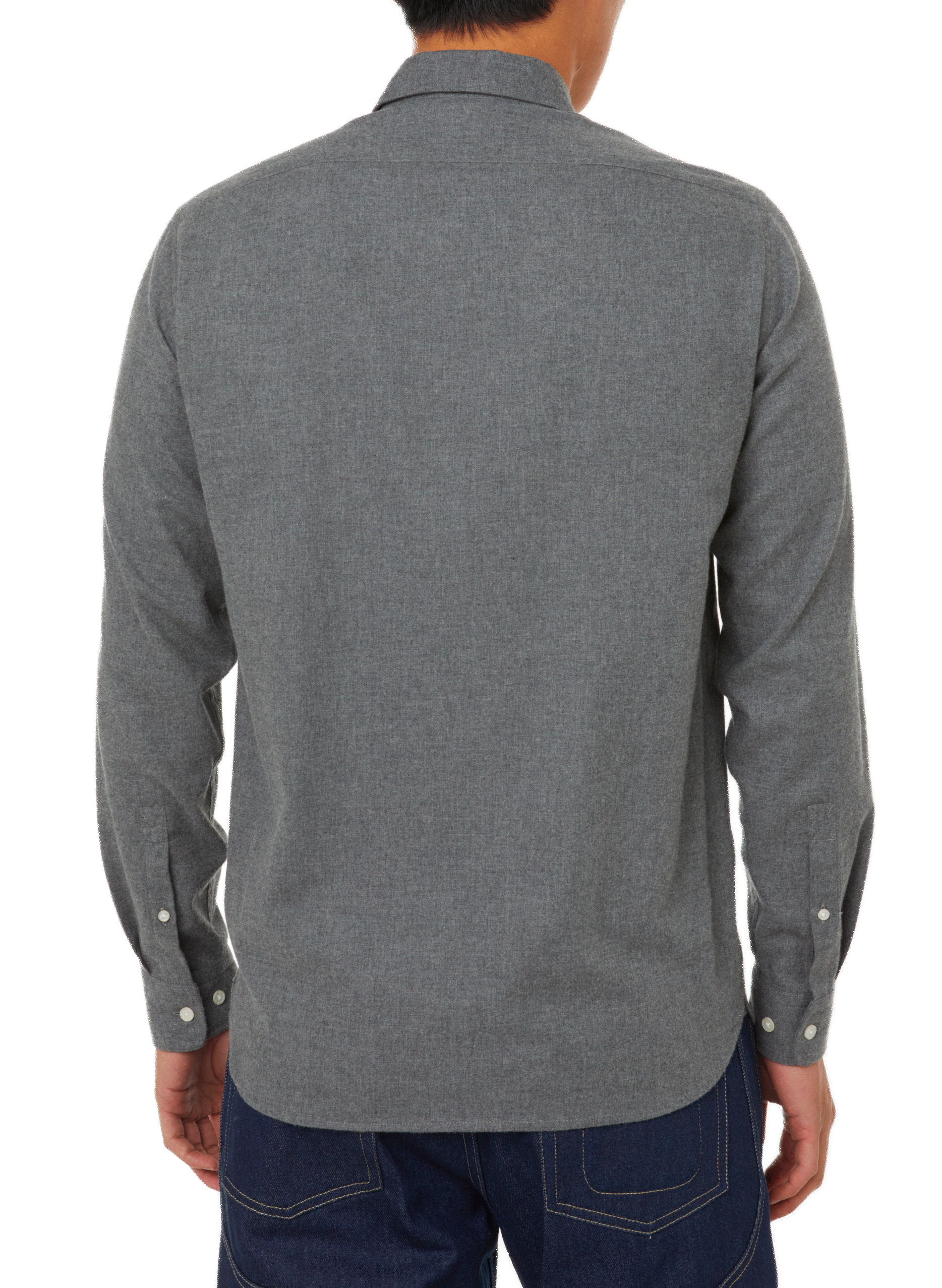 Cotton flannel shirt SAISON 1865 Grey