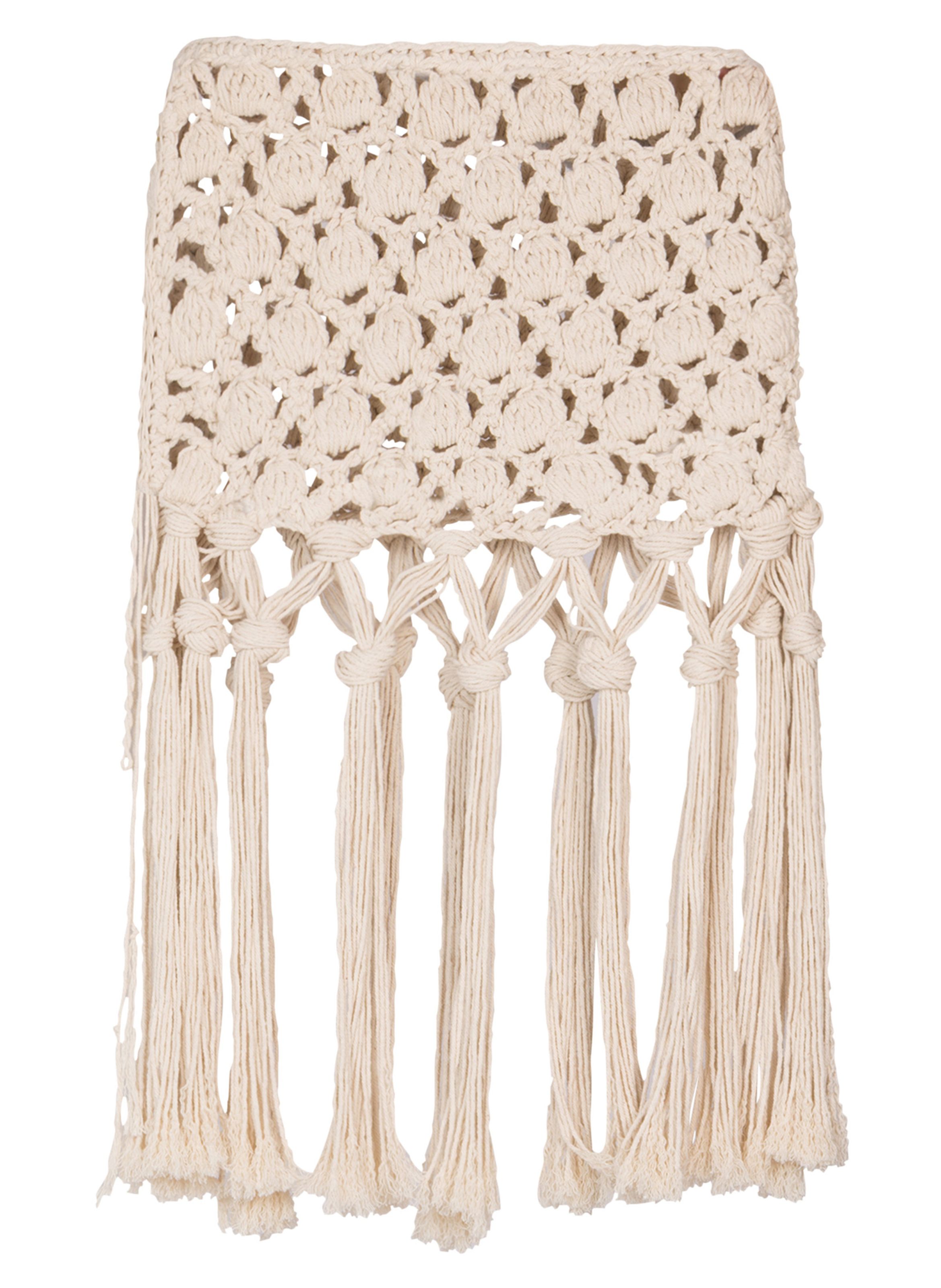 Jupe en crochet BALMAIN Beige