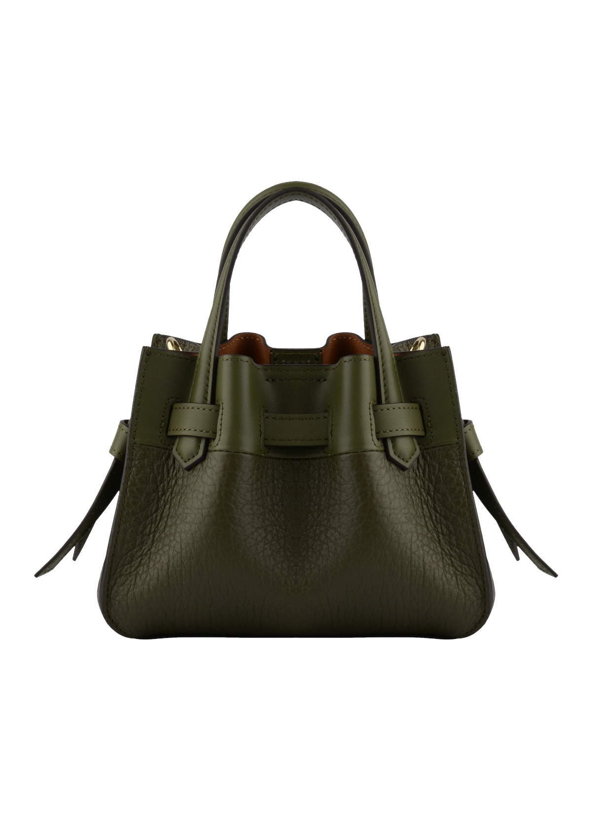 Blossom | Sac à main Nano en cuir de vachette POURCHET Kaki