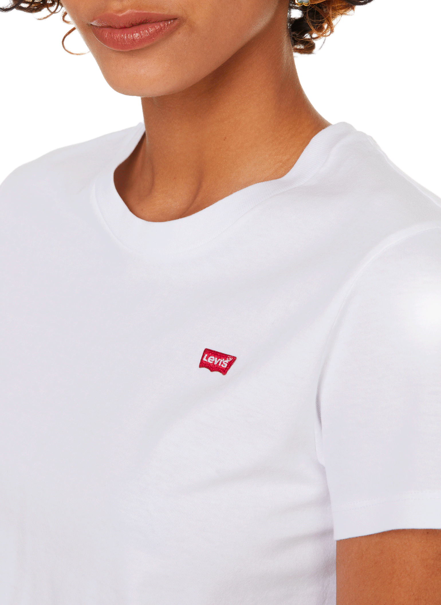 Round-neck cotton T-shirt LEVI'S White