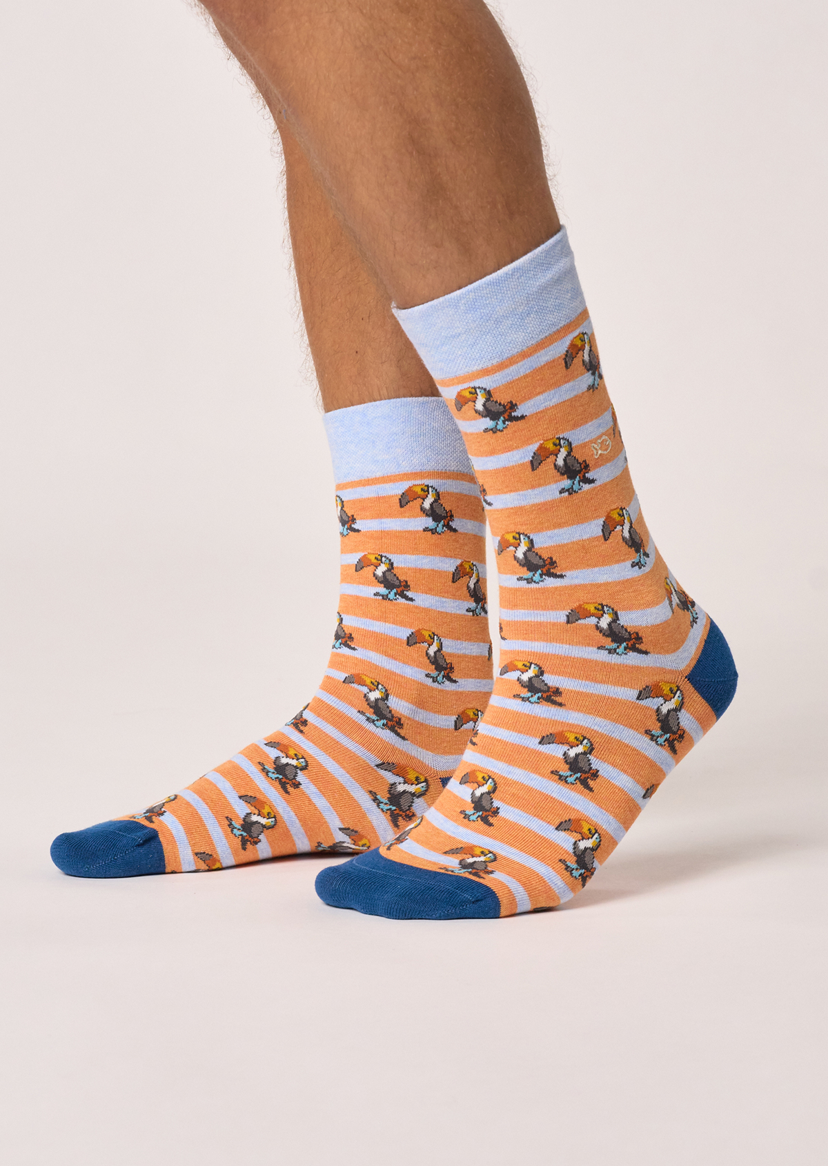 Chaussettes en coton peigné animaux BILLYBELT Orange