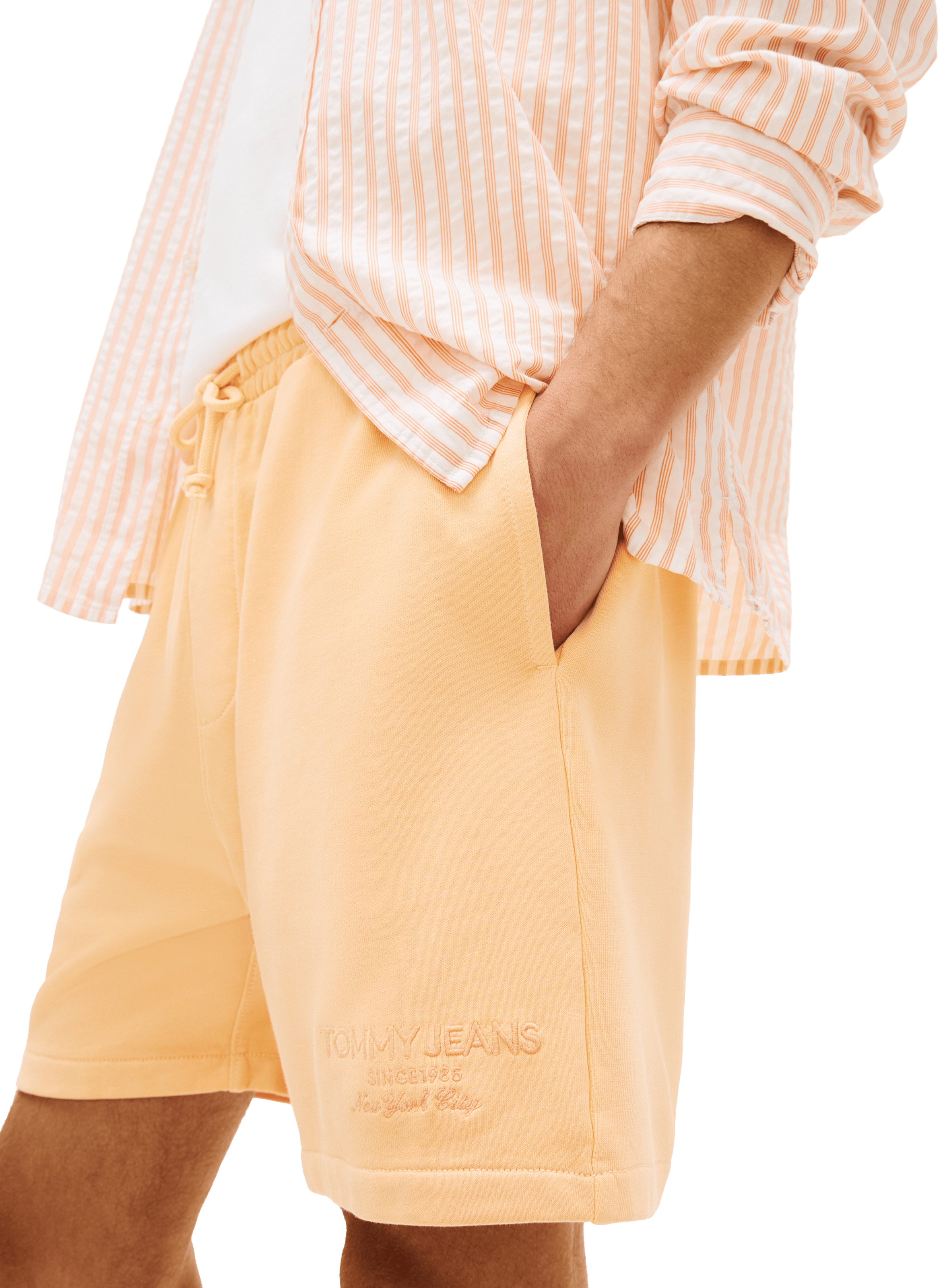 Straight-cut cotton Bermuda shorts TOMMY HILFIGER Orange