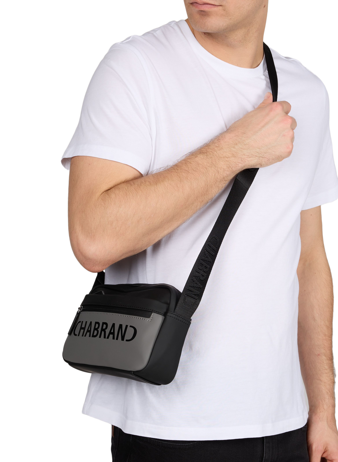 Sac porté croisé à logo CHABRAND Noir