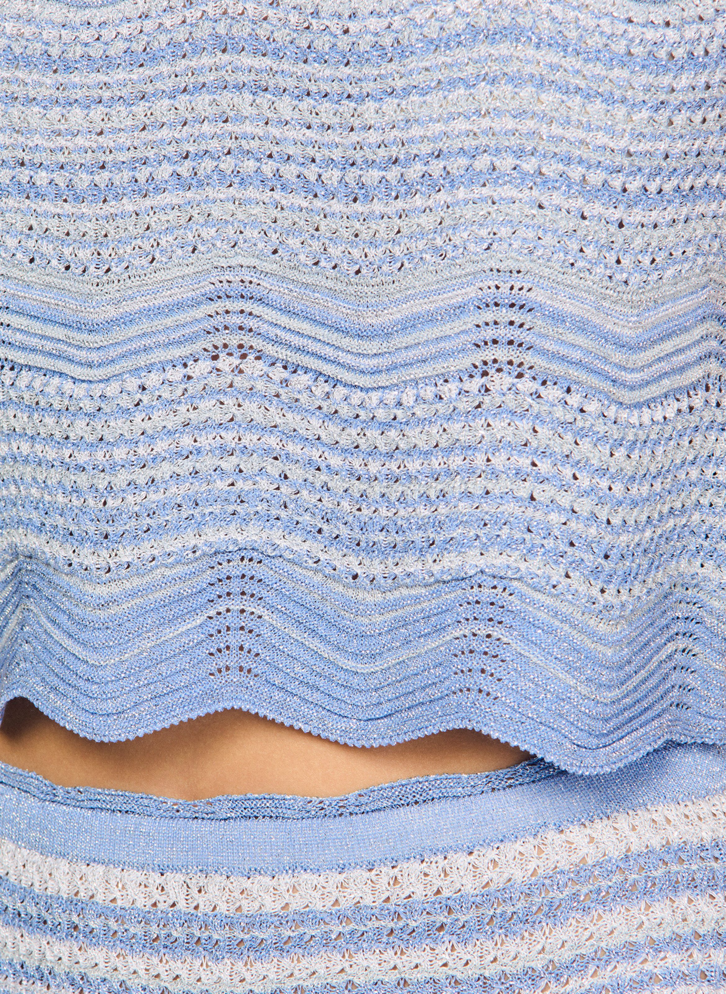 Top en maille fantaisie SANDRO Bleu