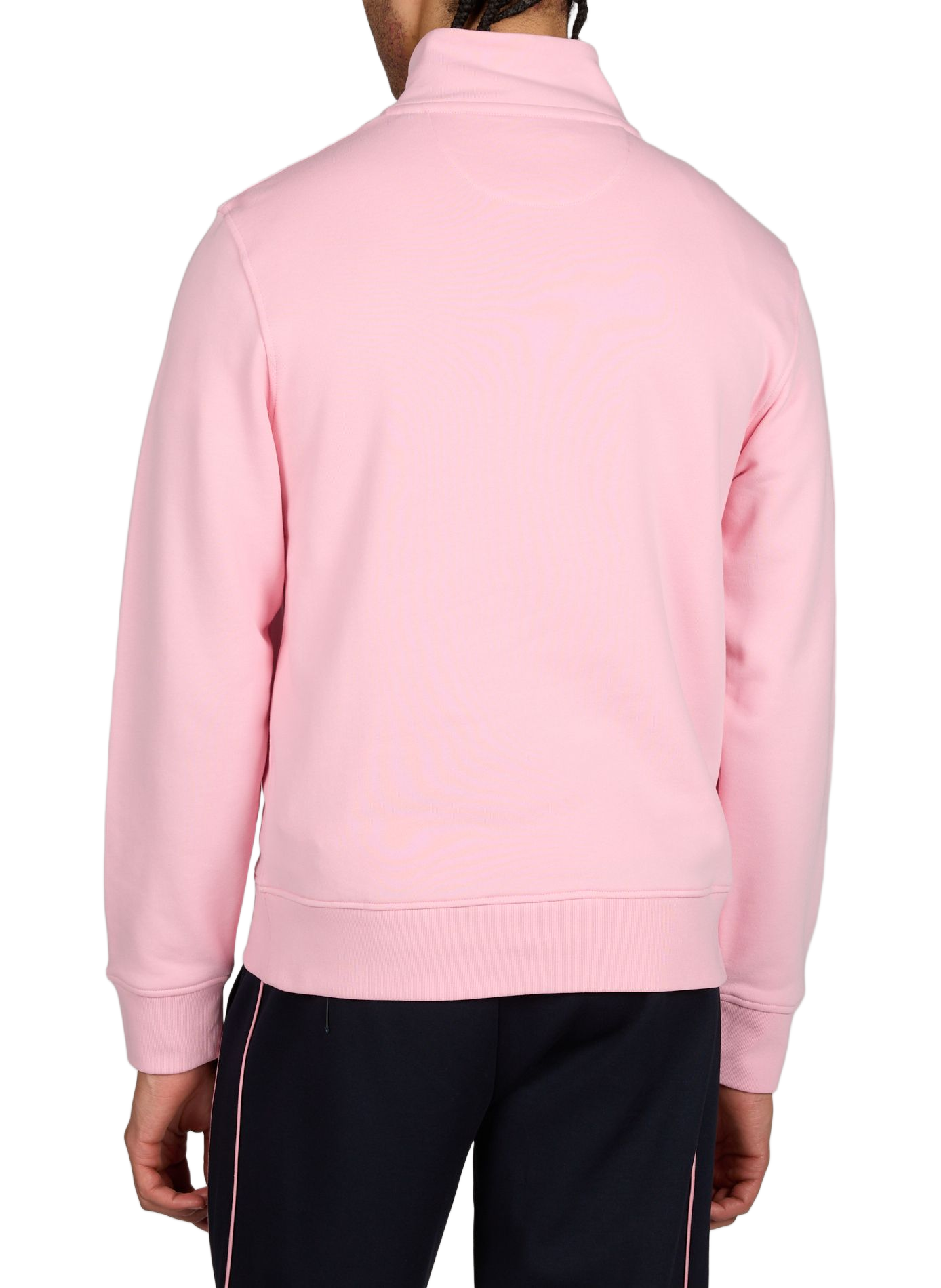 Sweat col zippé en coton EDEN PARK Rose