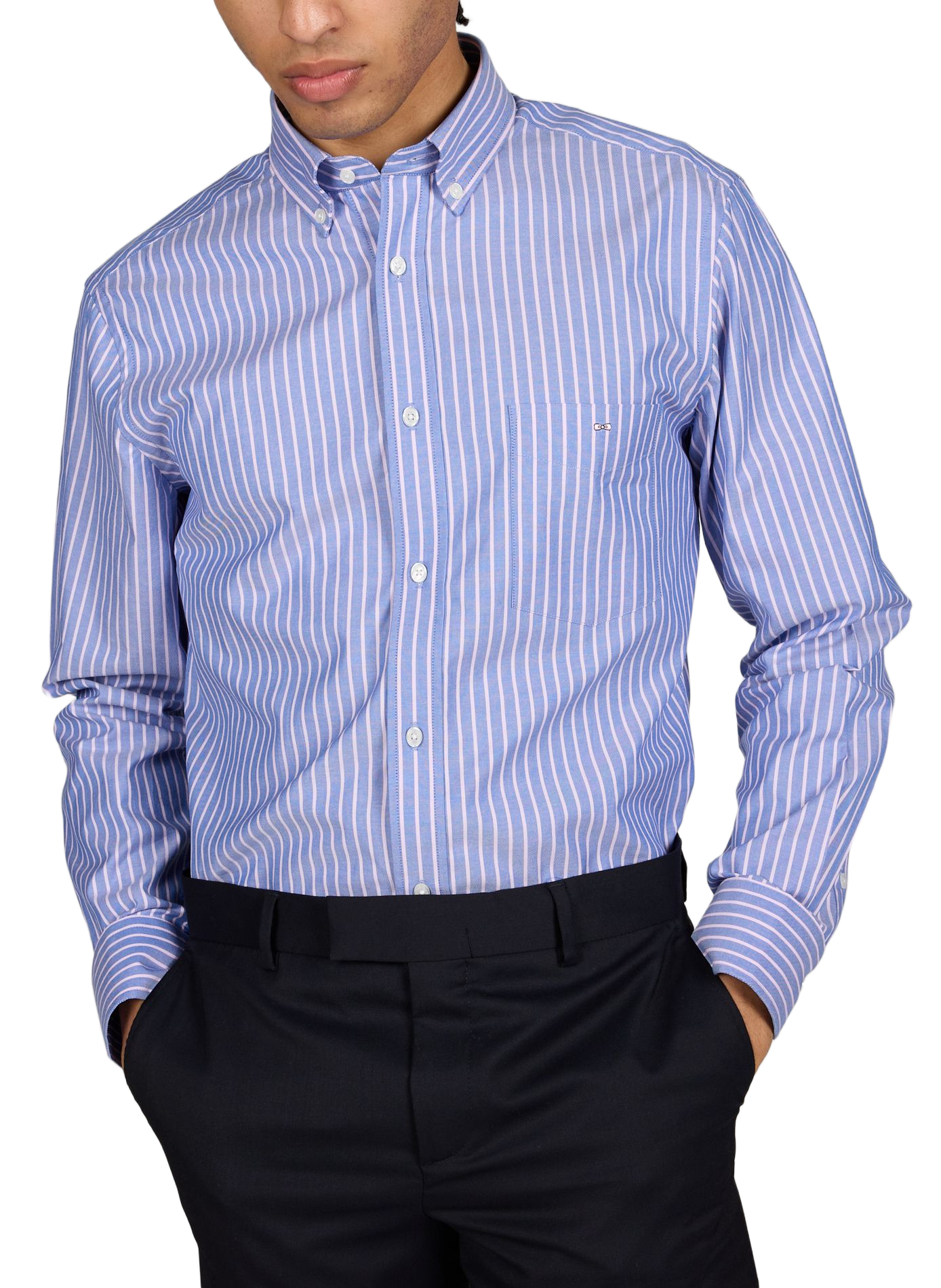 Chemise droite en lin EDEN PARK Rose