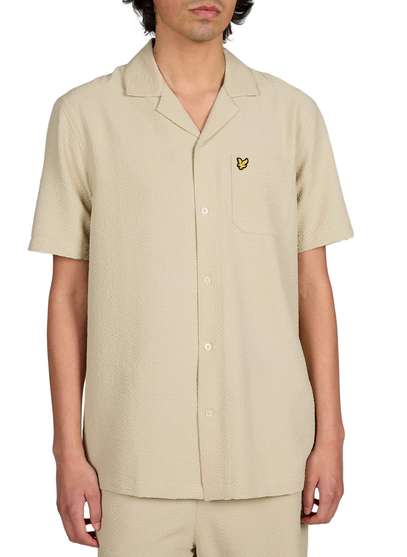 Chemise texturée à manches courtes LYLE & SCOTT Beige