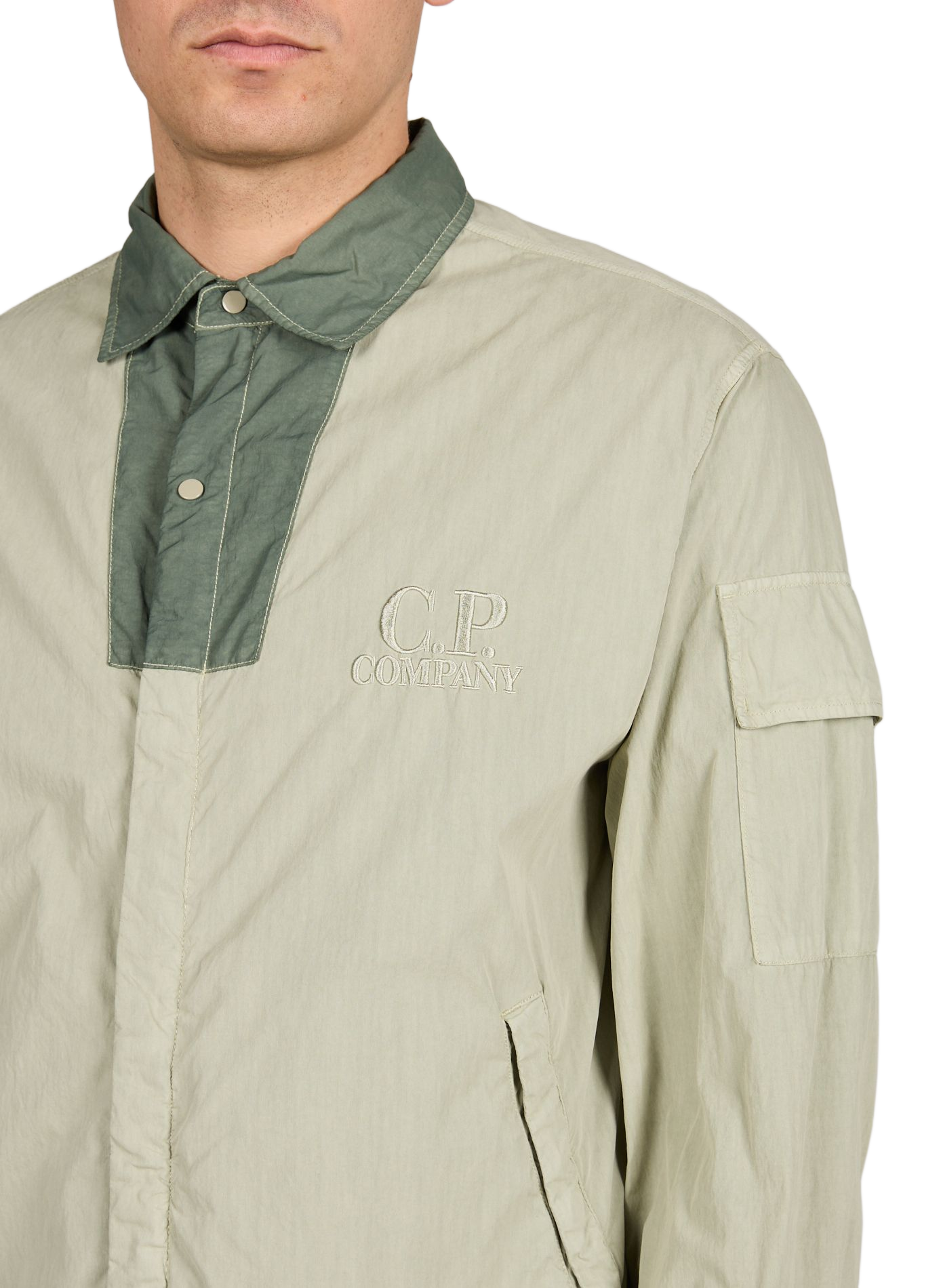 Lightweight cotton-blend jacket CP COMPANY Green