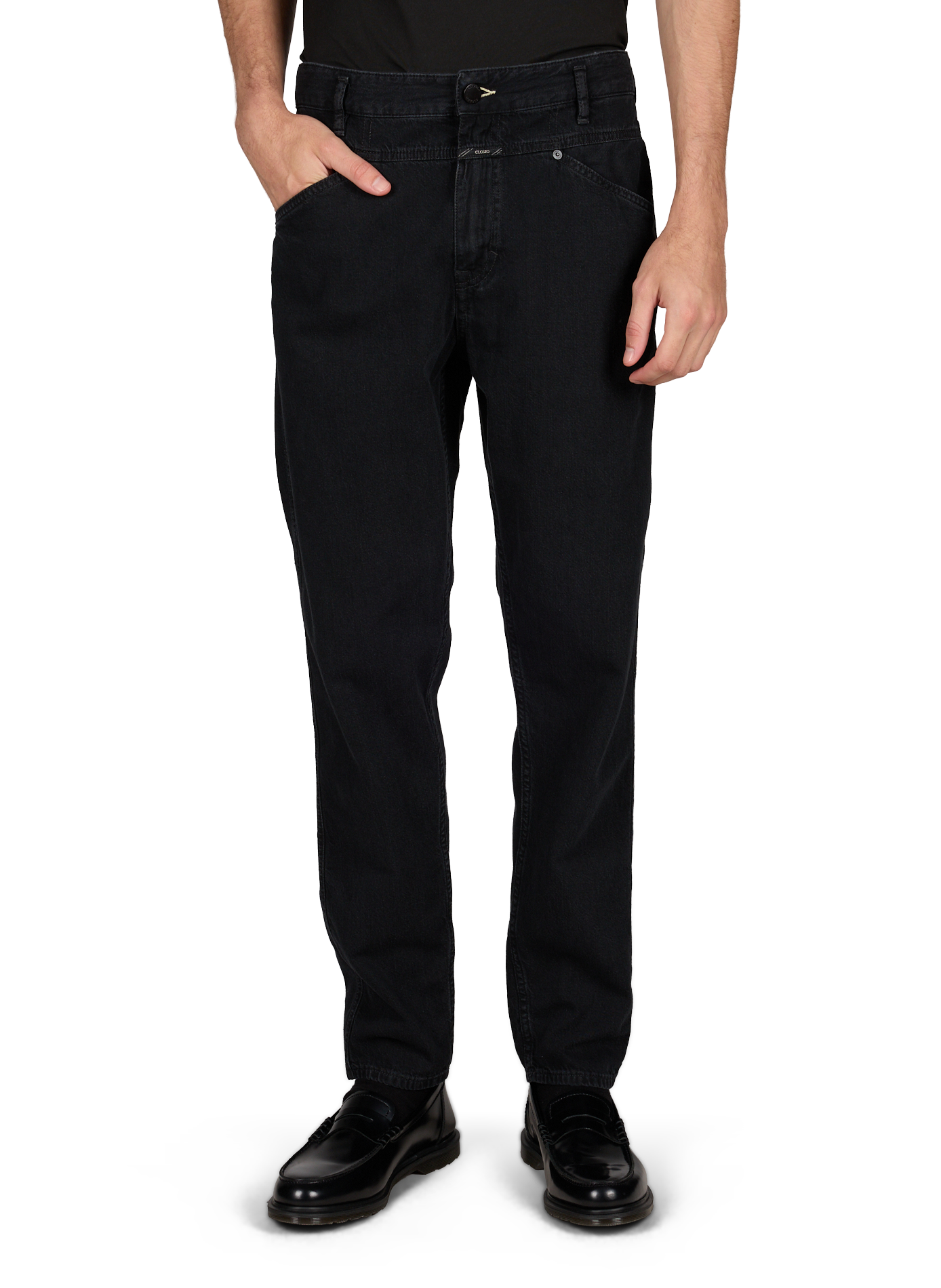 X-Lent Tapered Cotton Tapered Jeans CLOSED Black