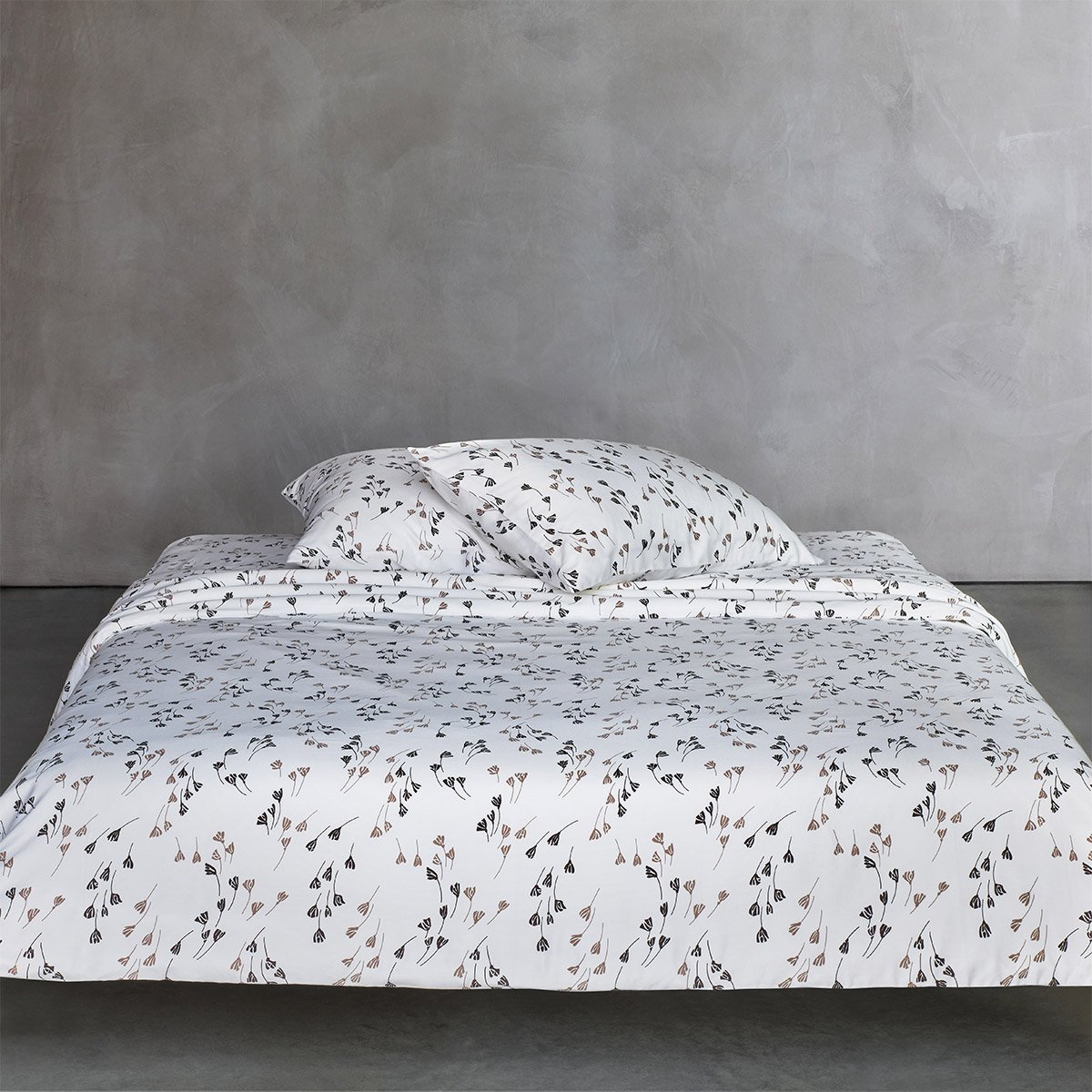Taie d'oreiller en satin de coton, valerian BOSS HOME Blanc