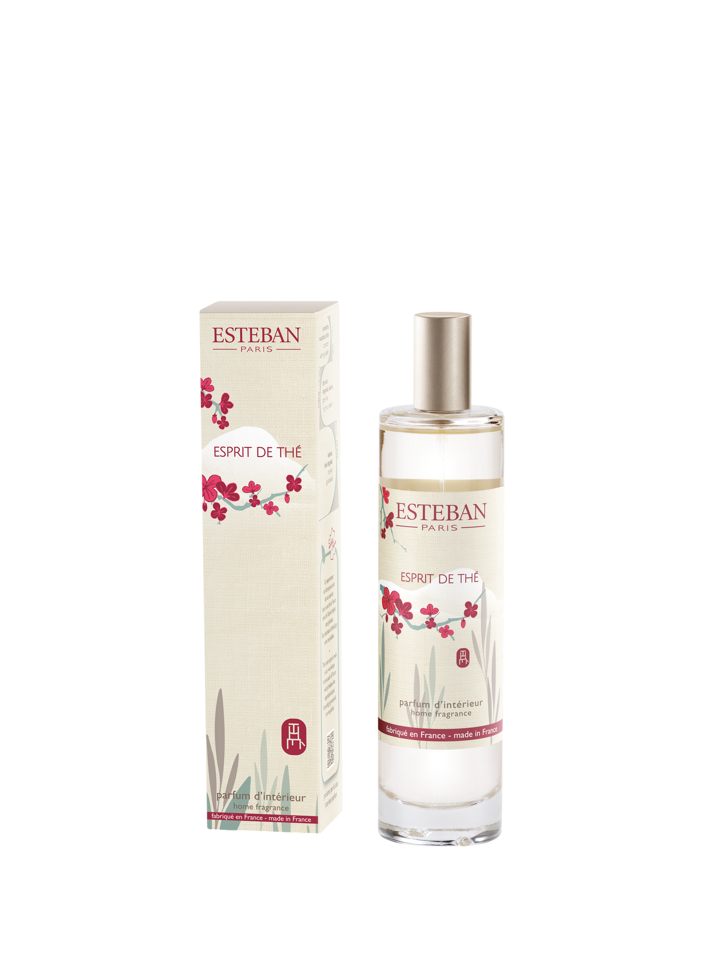 Vaporisateur Esprit de thé 75 ml ESTEBAN Gris