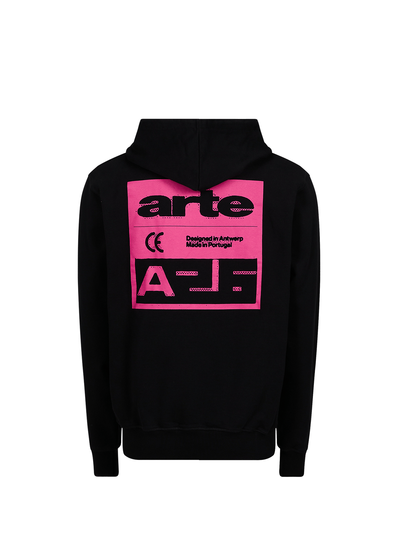 Hooded sweatshirt with screen print in cotton ARTE ANTWERP Black