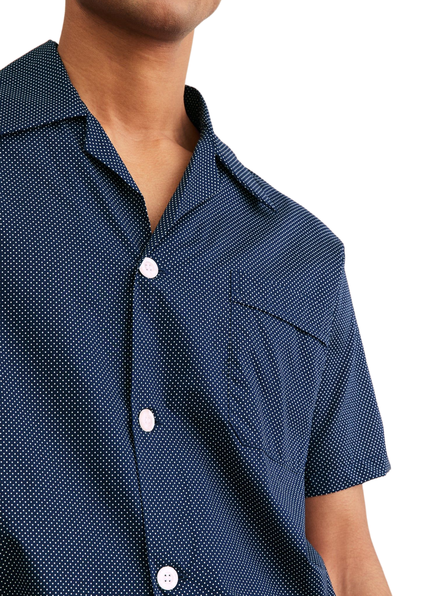 Kurzes Batiste-Pyjama-Set aus Baumwolle DEREK ROSE Blau