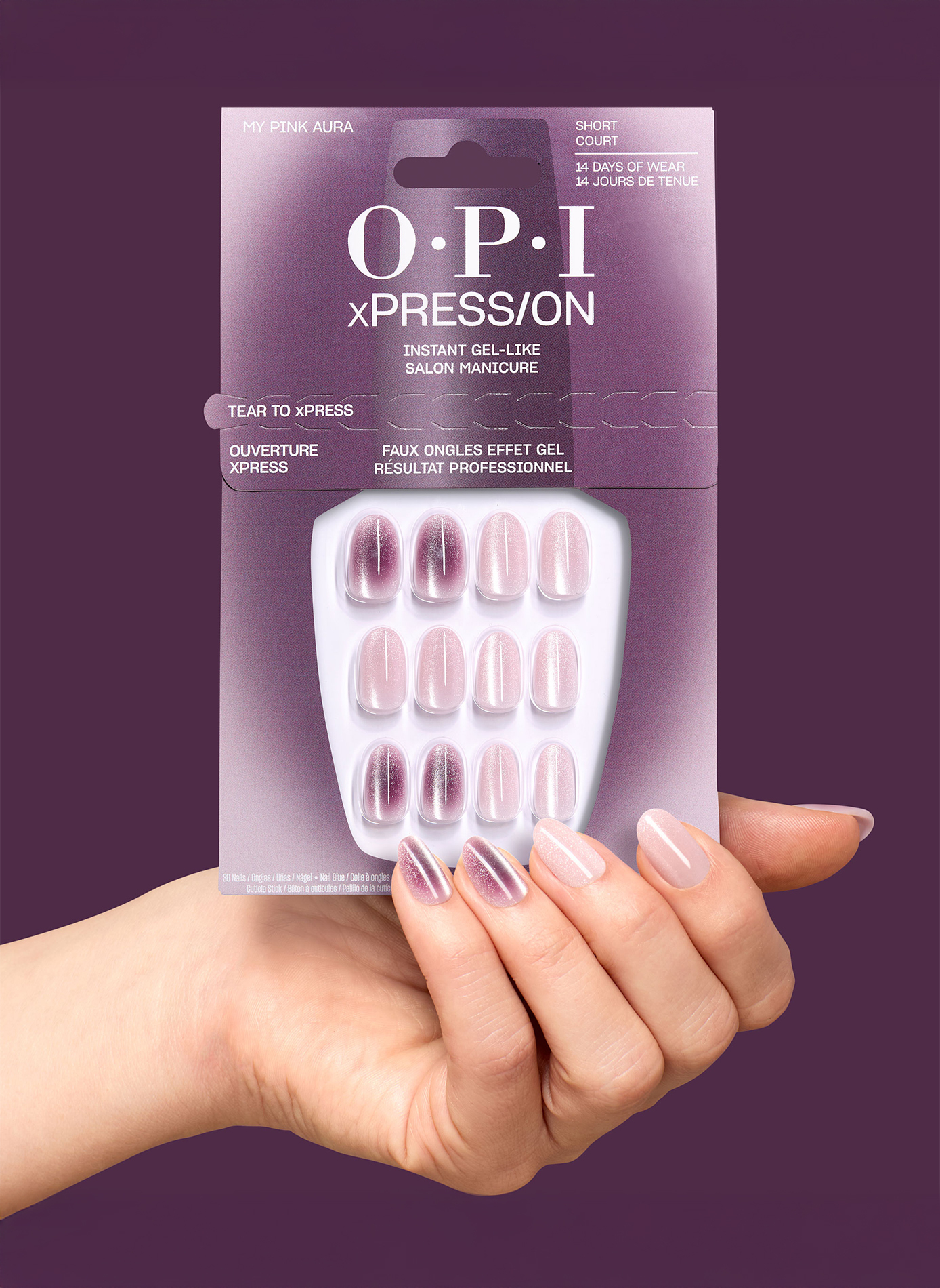 Mi Aura Rosa - xPress/On OPI Rose clair et violet