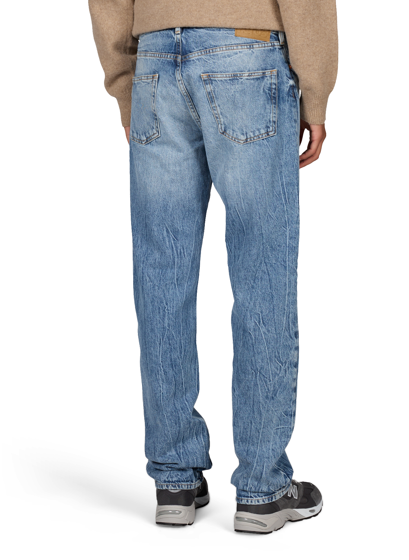 Straight-cut cotton jeans BELLEROSE Blue