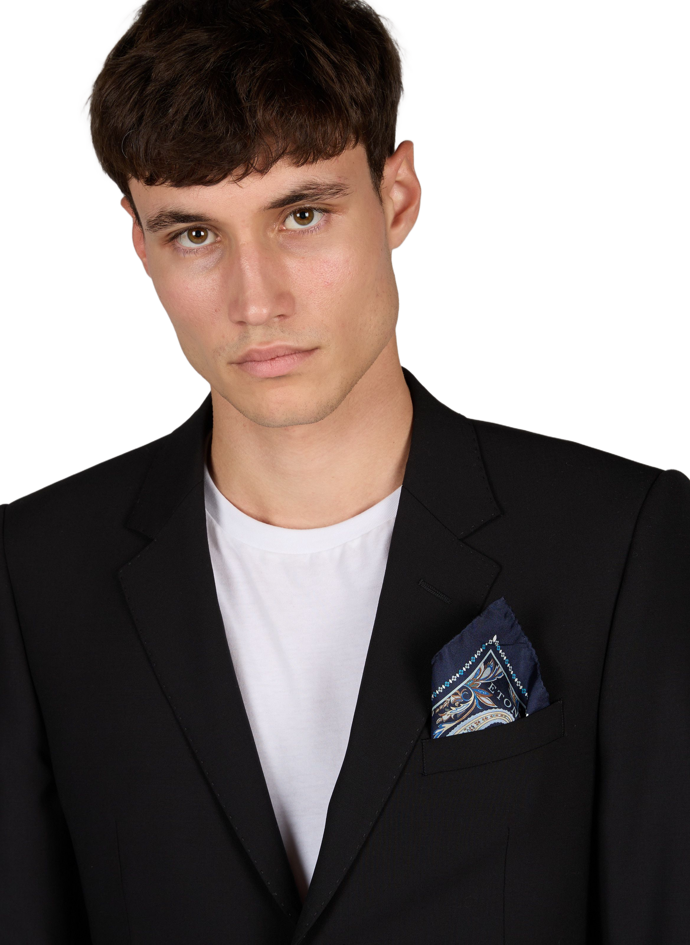 Seidentasche mit Druck ETON Blau