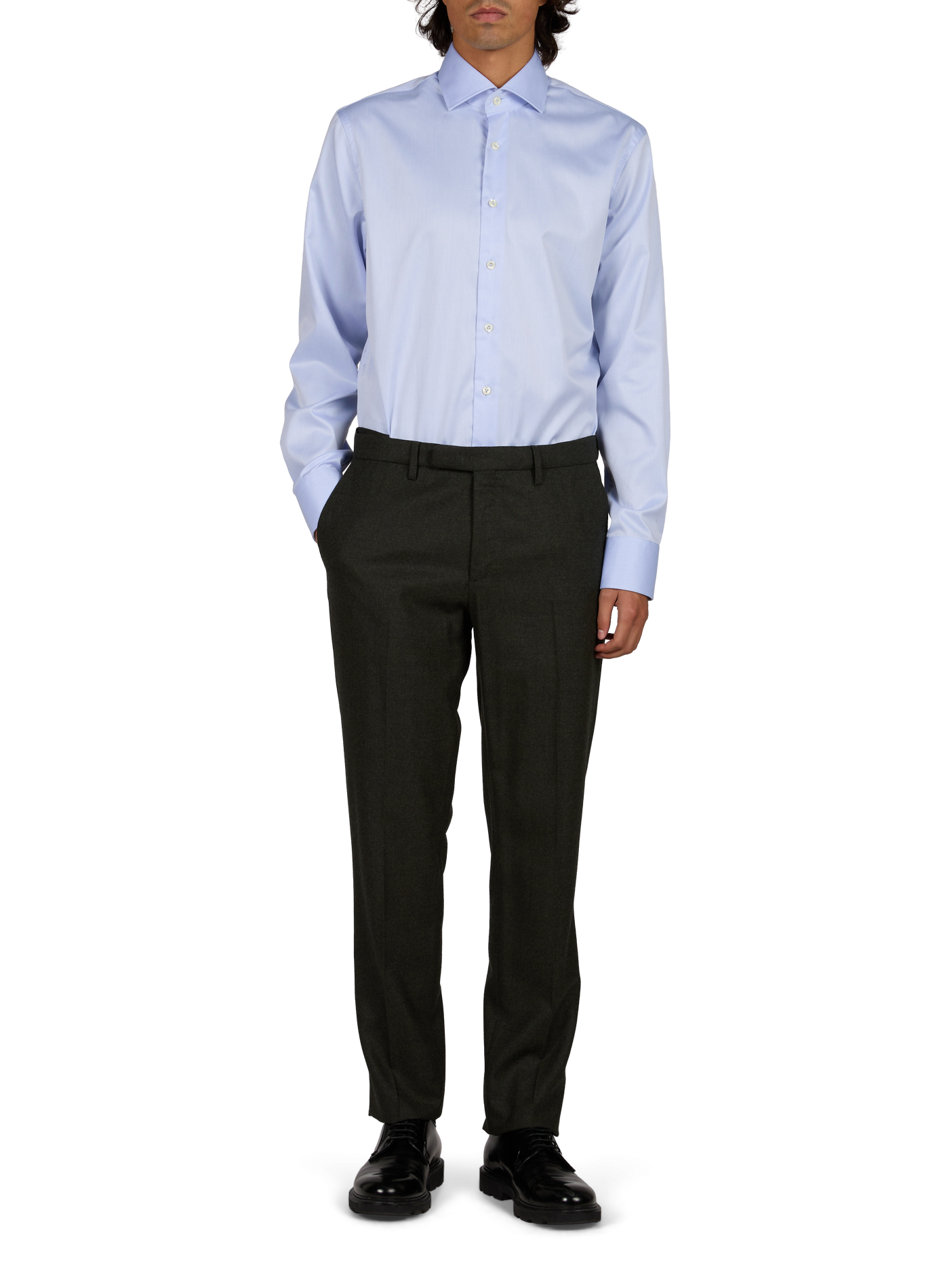 Chemise cintrée en coton VAN LAACK Bleu