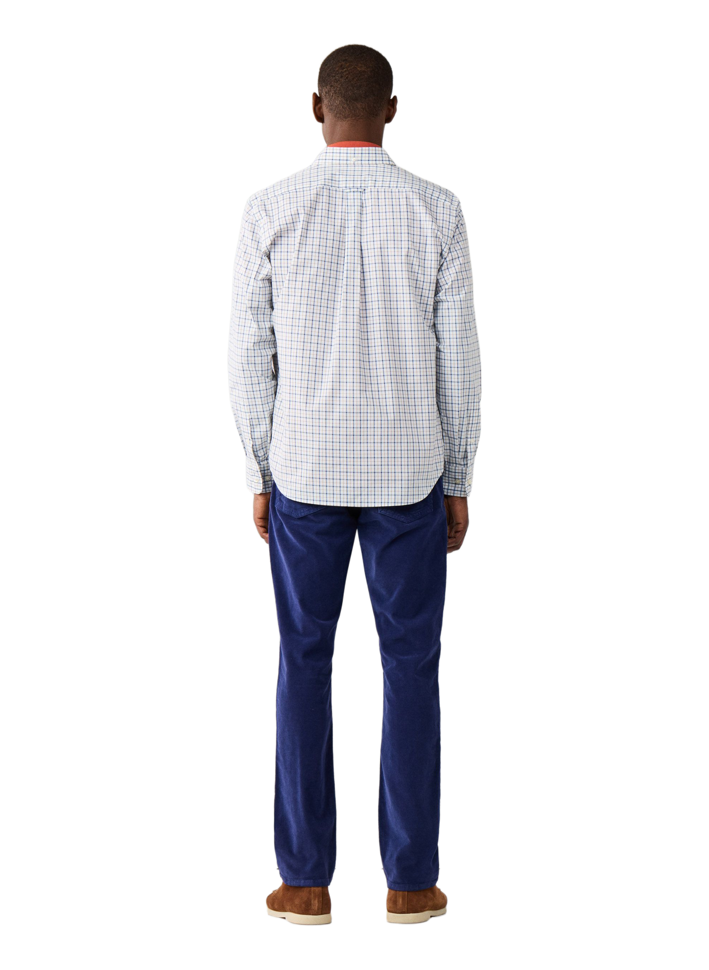 Chemise droite à carreaux en coton FACONNABLE Beige