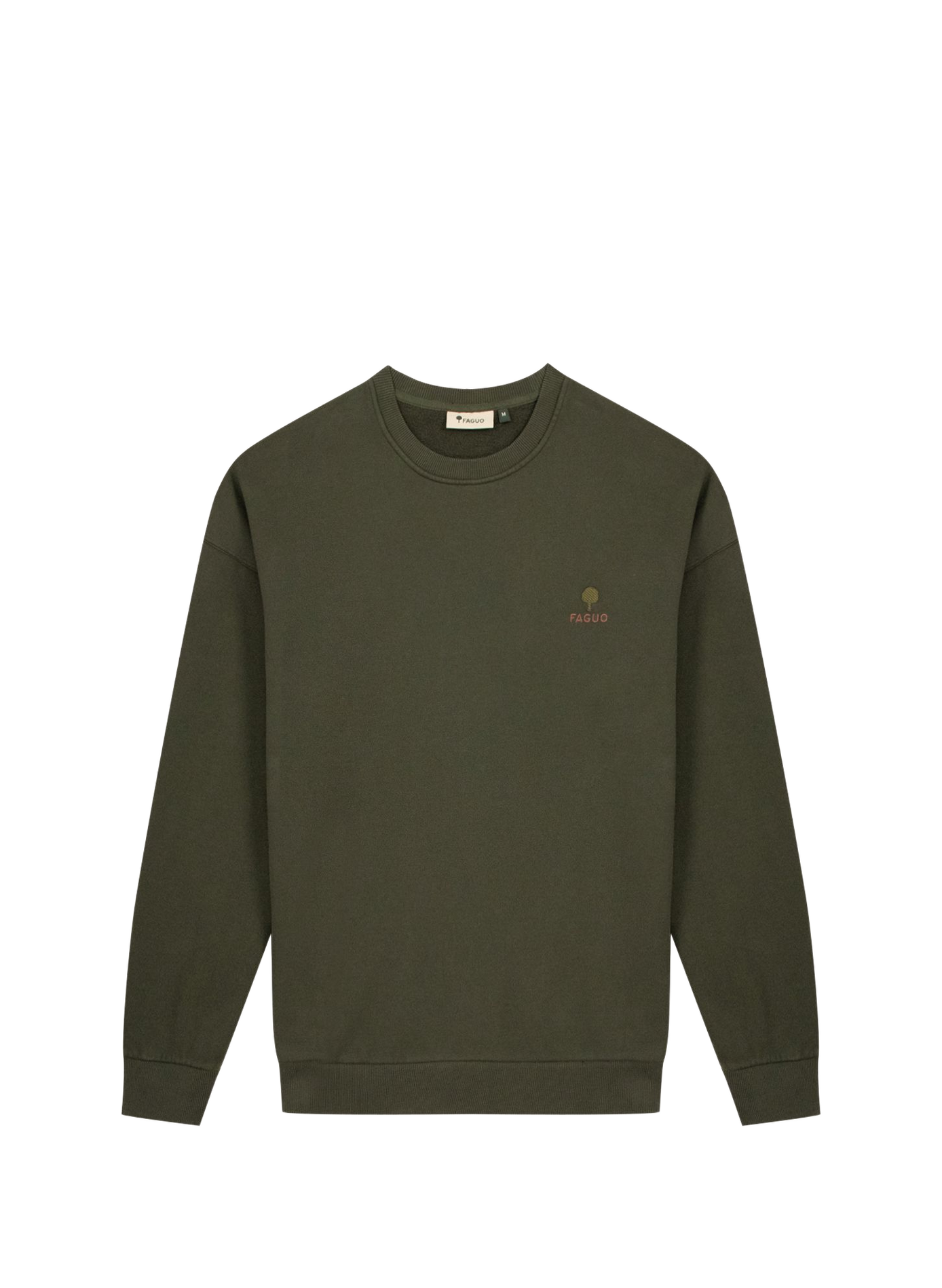 Rechte katoenen sweatshirt FAGUO Groen